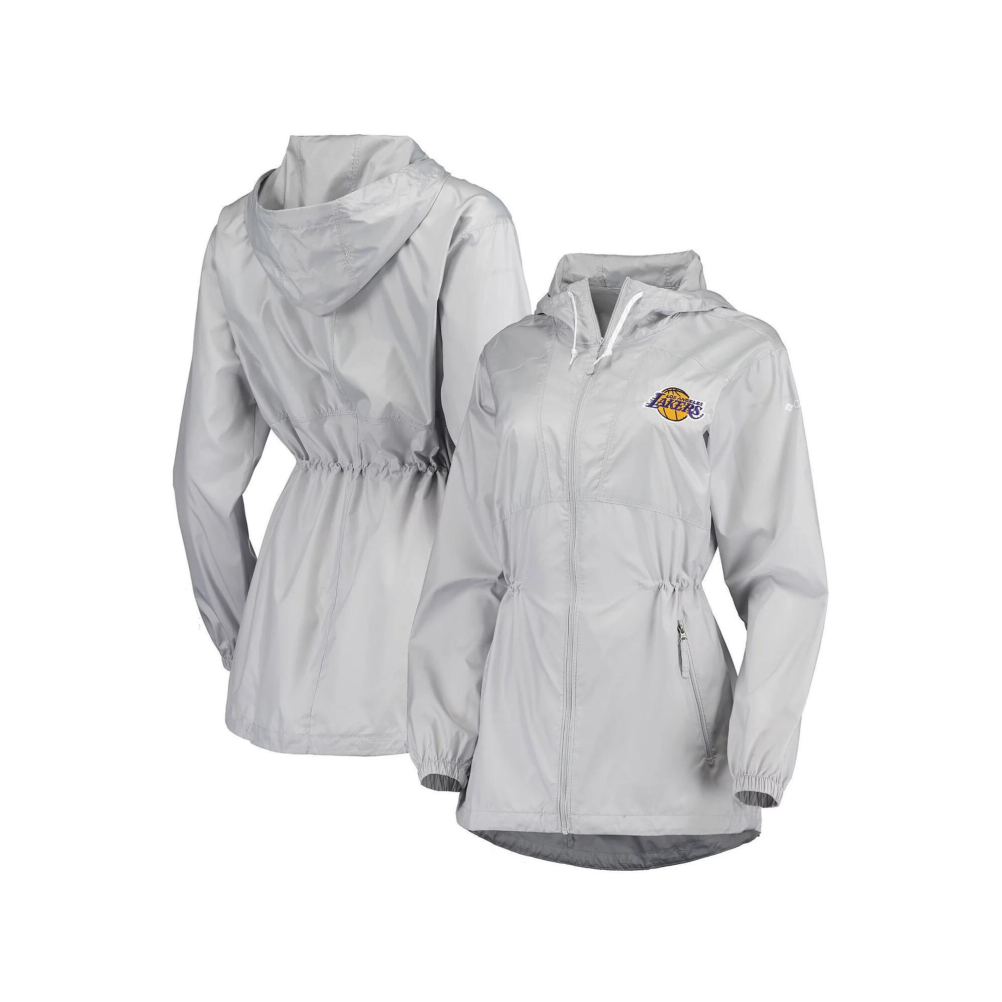 Womens Columbia Gray Los Angeles Lakers Flashback Full-Zip Jacket Product Image