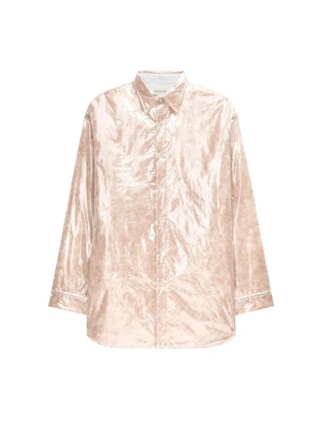 DRIES VAN NOTEN Camicia A Sbuffo In Nude & Neutrals Product Image