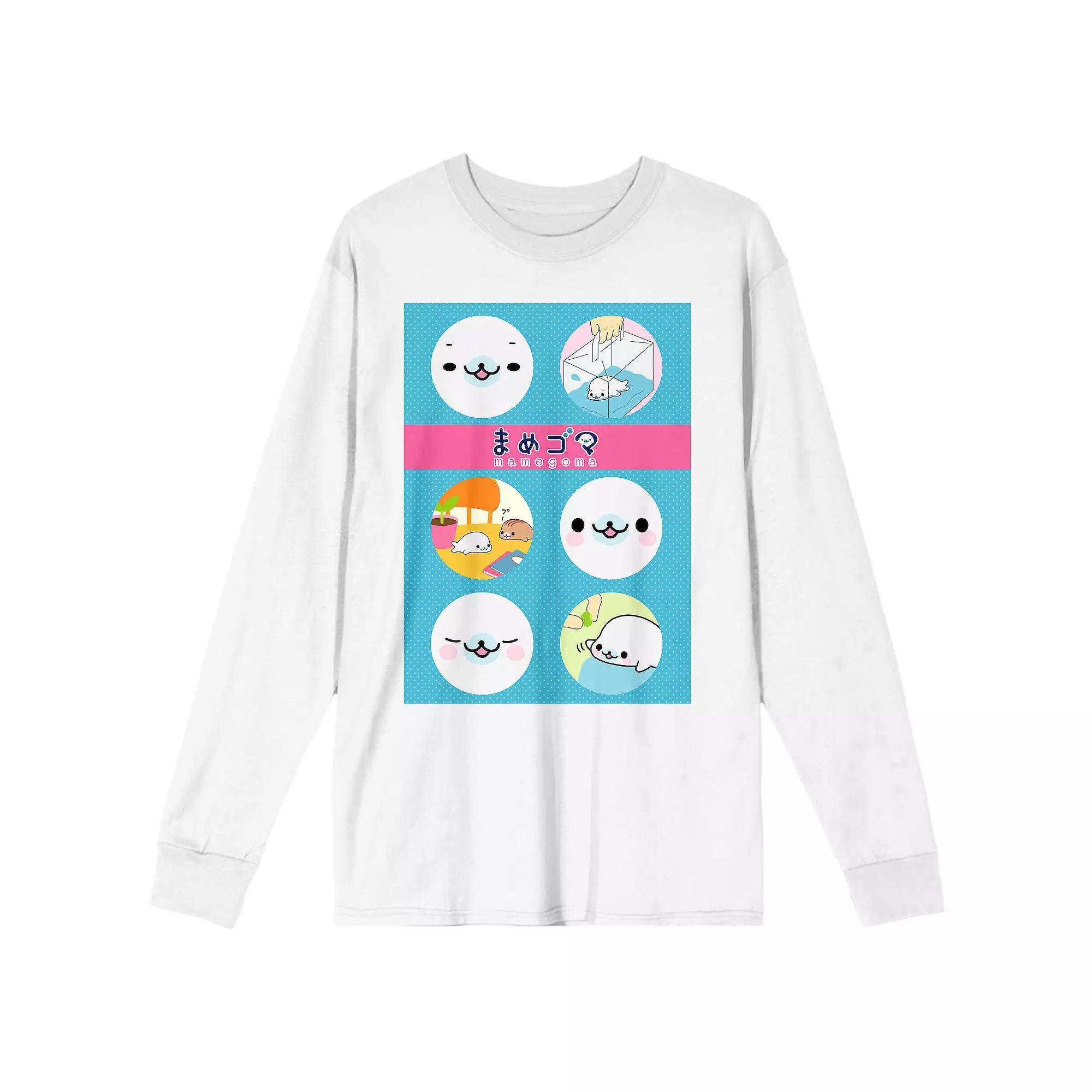 Mens Mamegoma Seal Character Long Sleeve Graphic Tee Product Image