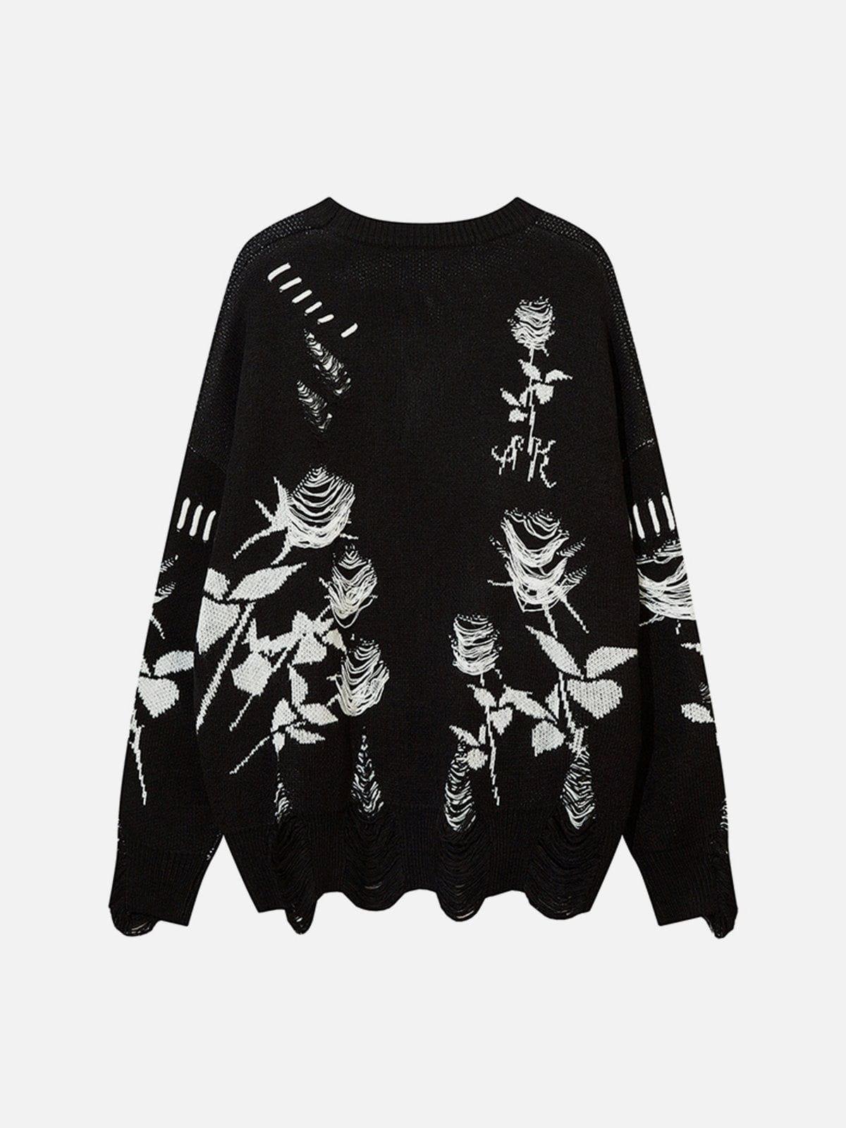 Aelfric Eden Raw Edge Rose Sweater Product Image
