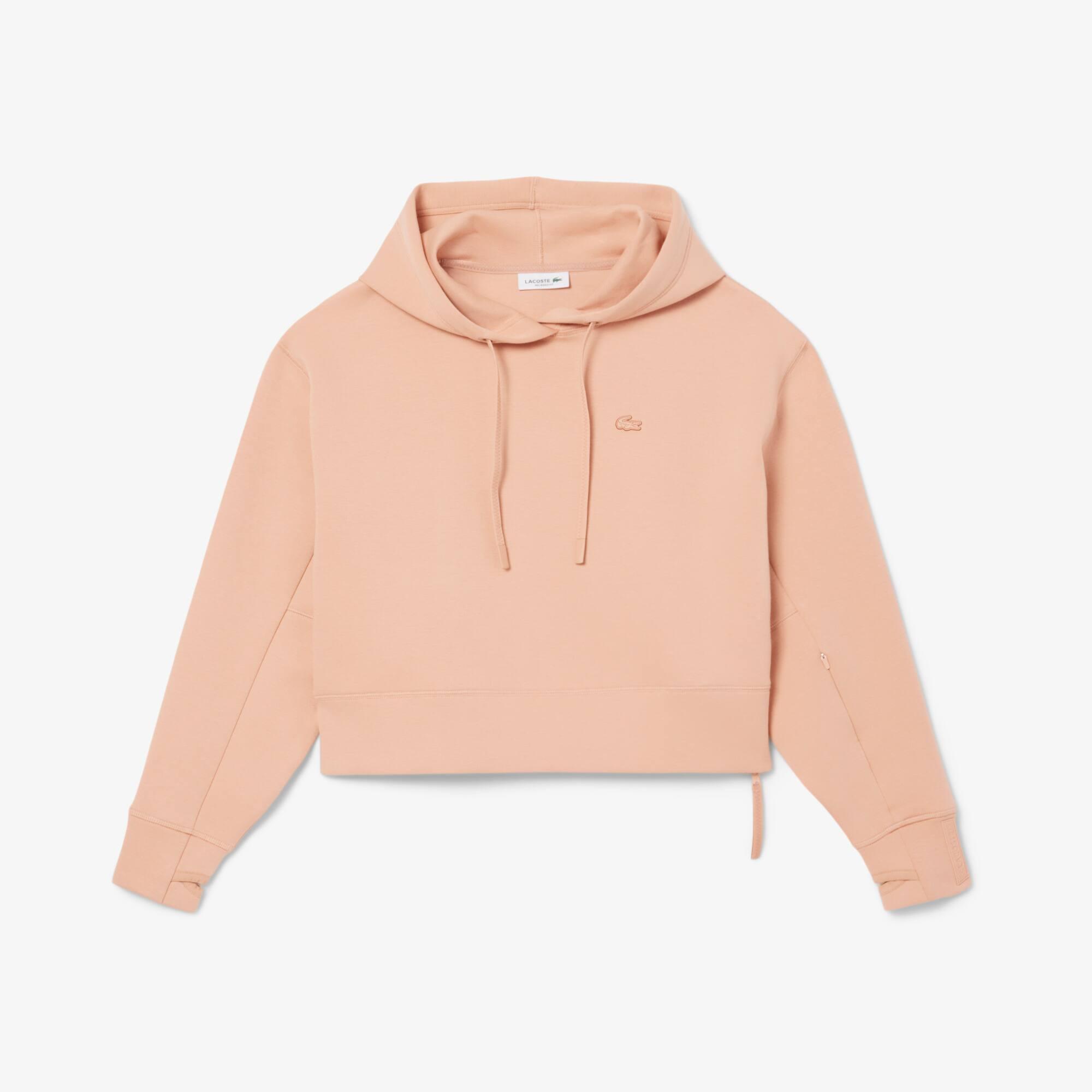 Short Cut Cotton Hoodie Product Image