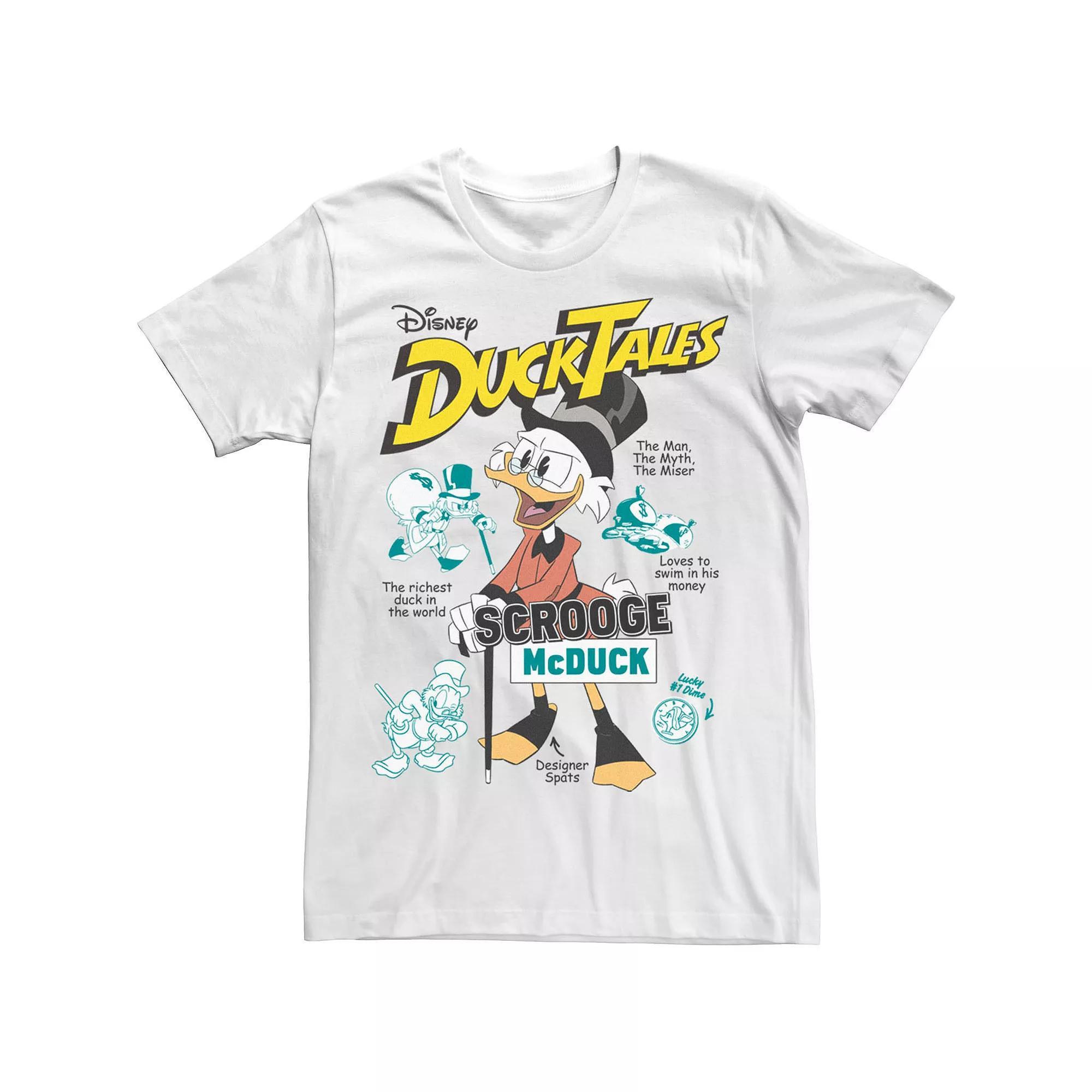 Men's Duck Tales Richest Duck Poster Tee, Size: XL, White Product Image