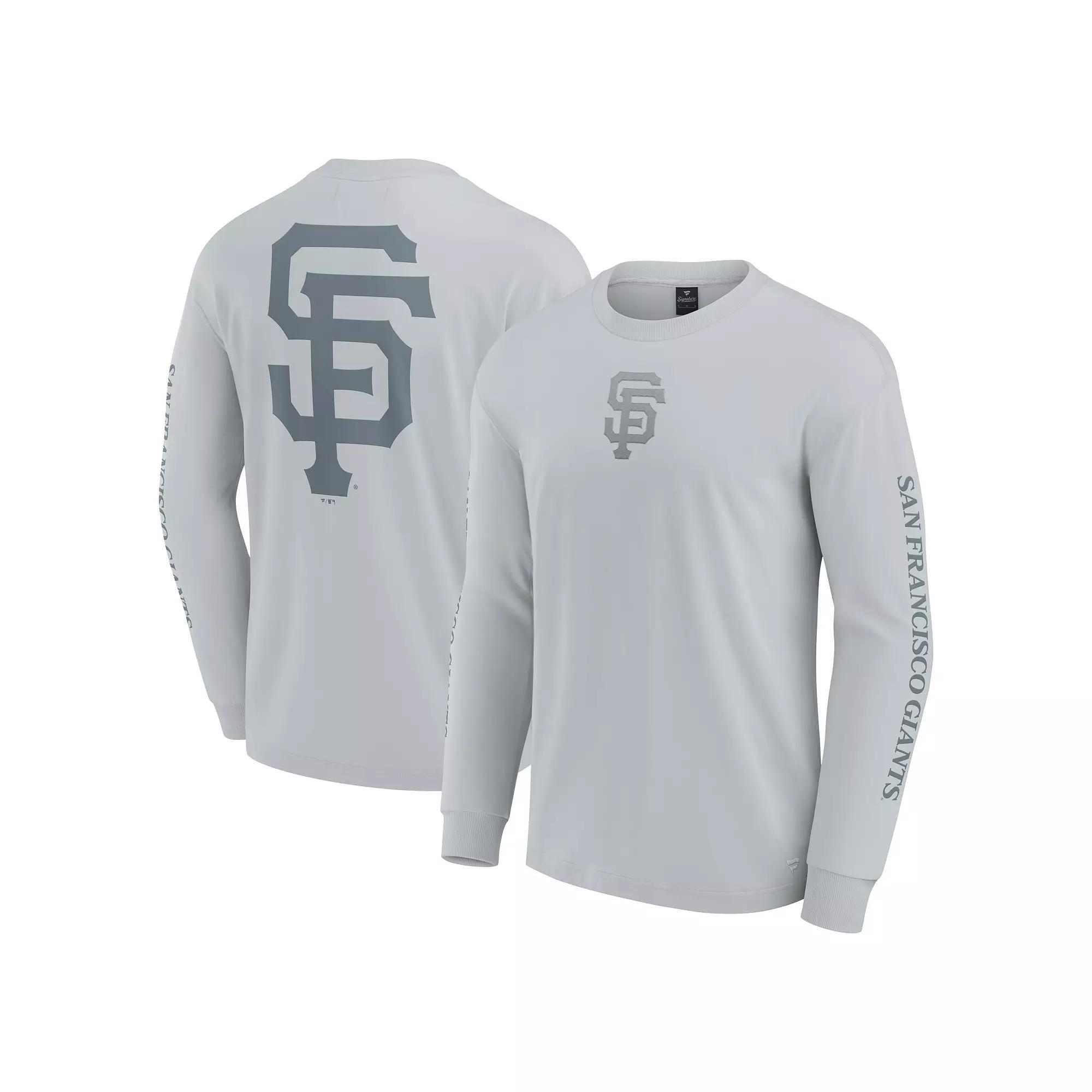Men's Fanatics  Gray San Francisco Giants Elements Strive Long Sleeve T-Shirt, Size: Medium, Grey Product Image