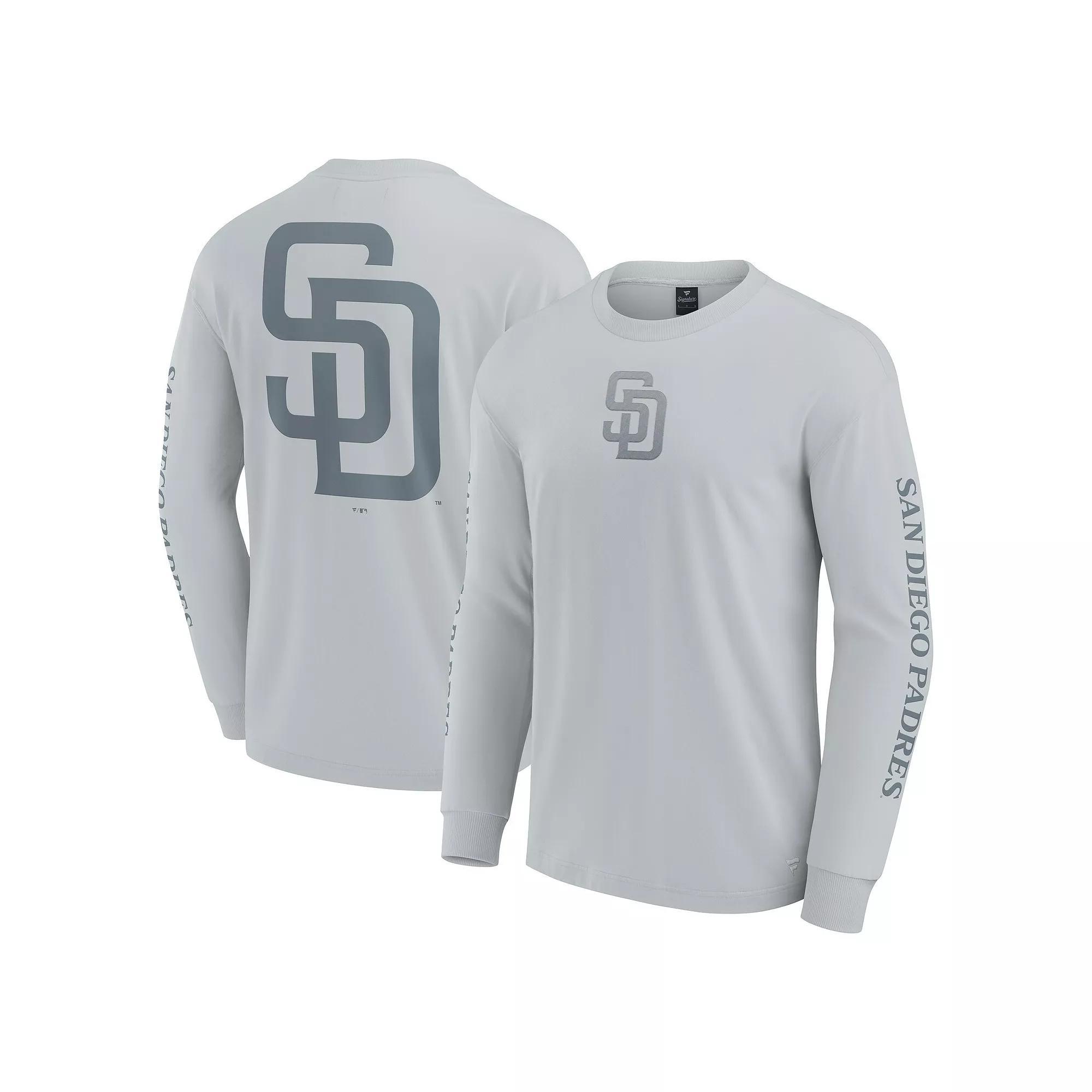 Men's Fanatics  Gray San Diego Padres Elements Strive Long Sleeve T-Shirt, Size: Large, Grey Product Image