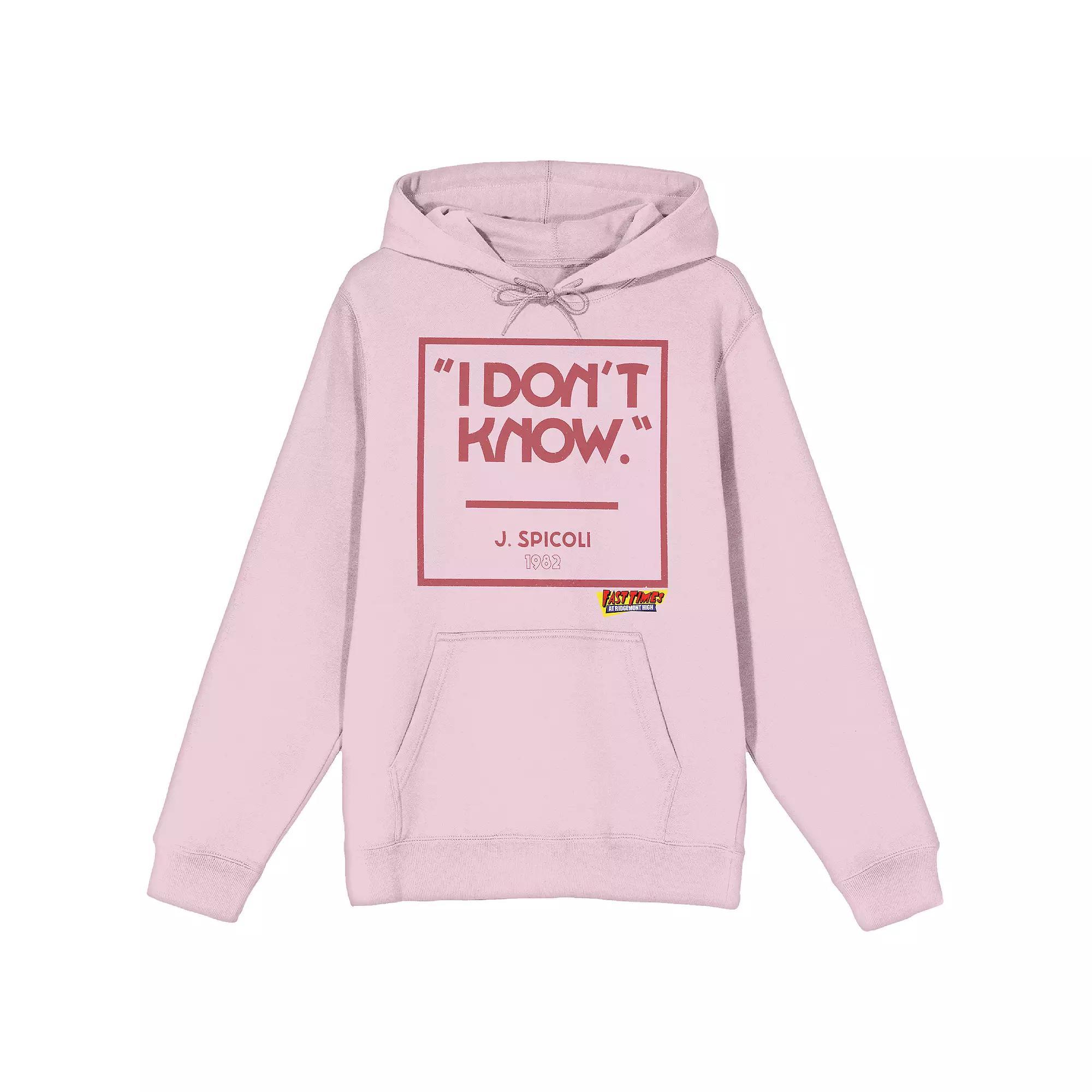 Men's Fast Times At Ridgemont High Hoodie, Size: Small, Pink Product Image