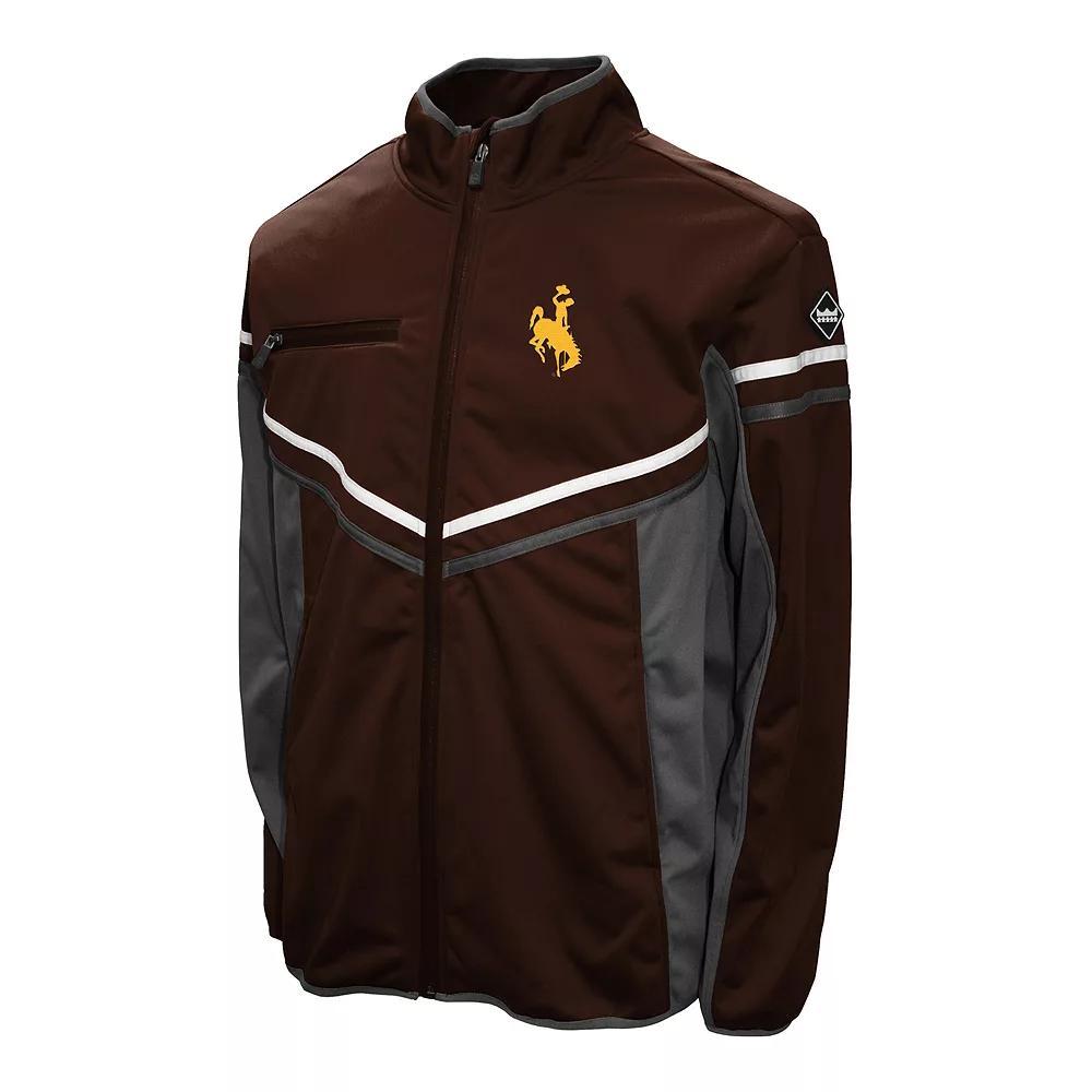 Men's Wyoming Cowboys Drive Softshell Jacket, Size: Small, Wyo Brown Product Image