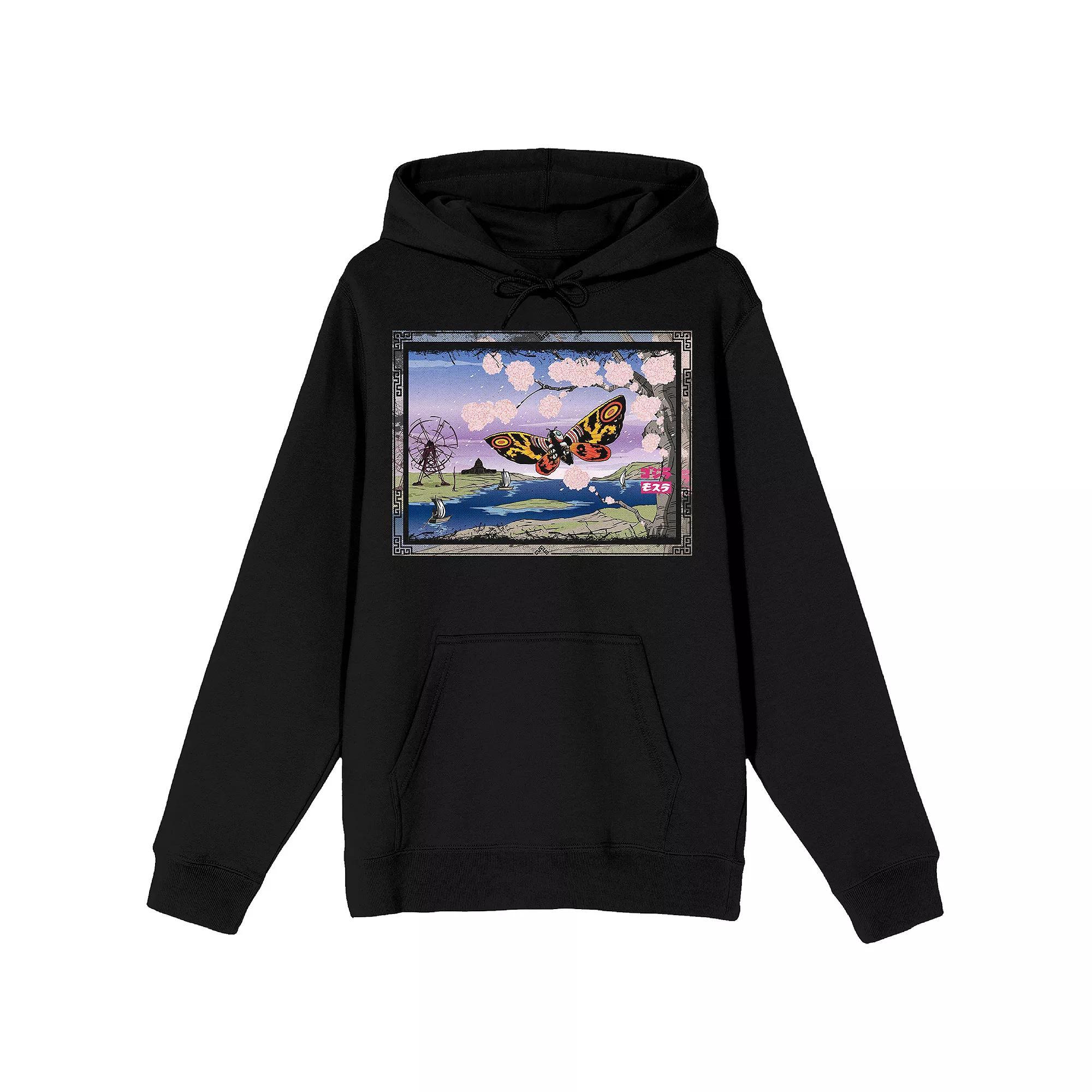 Men's Godzilla Classic Mothra Hoodie, Size: XXL, Black Product Image