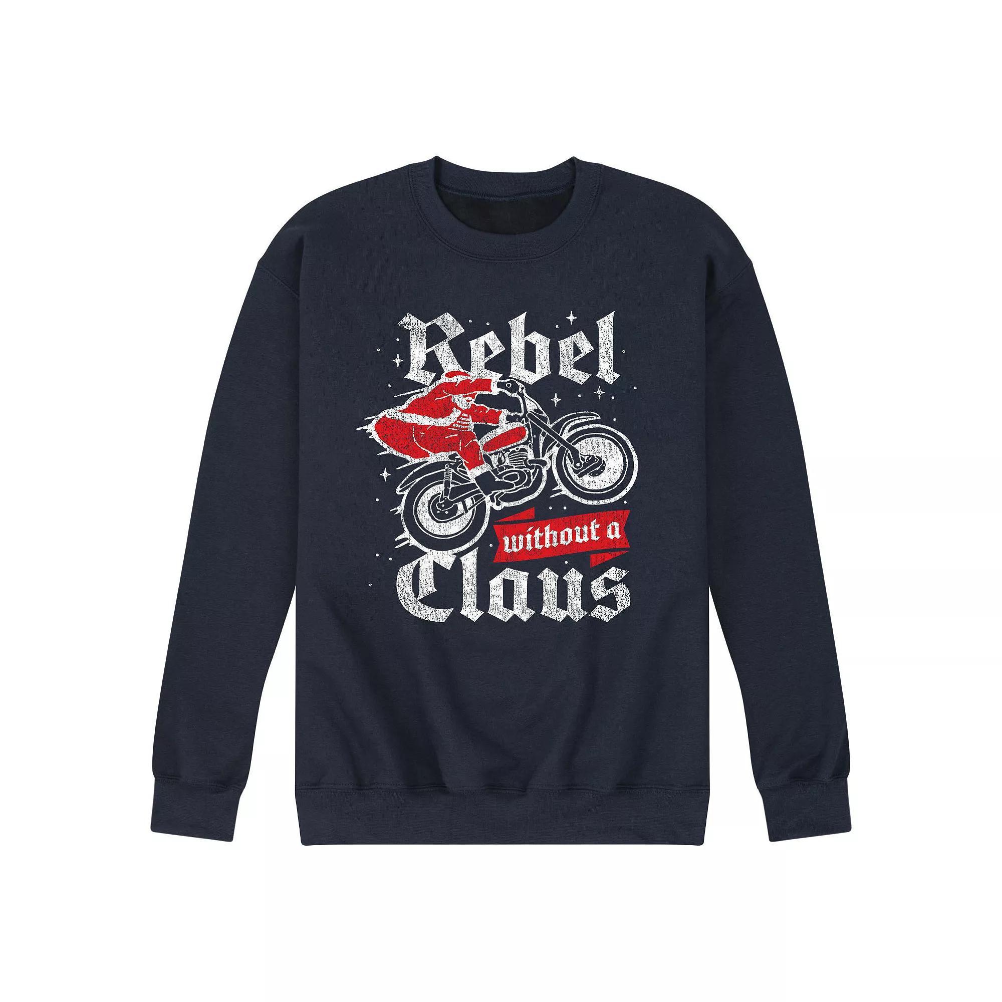 Mens Rebel Without Claus Sweatshirt Blue Product Image