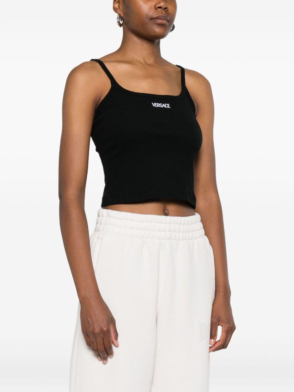 logo-embroidered top Product Image