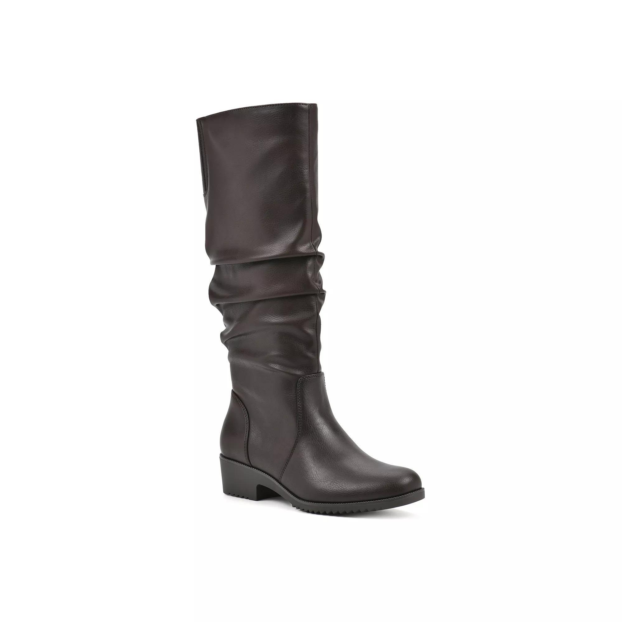 Cliffs by White Mountain Duration Women's Tall Boots, Size: 8.5, Dark Brown Product Image