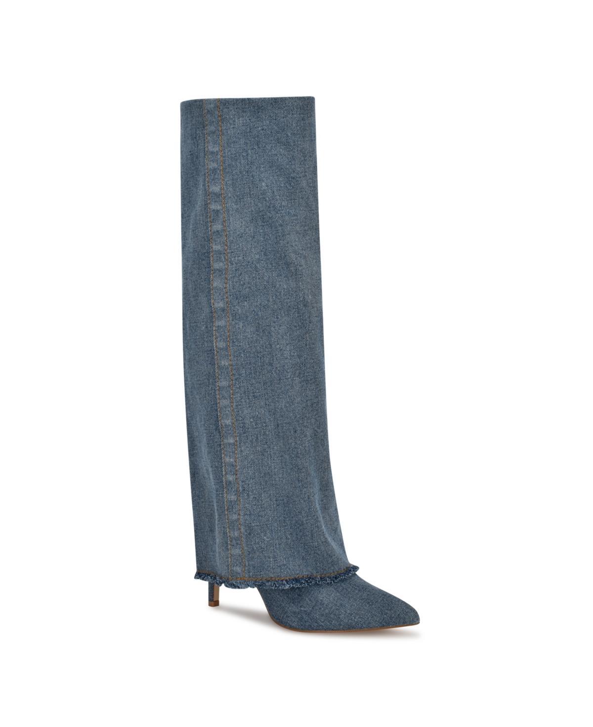Nine West Danee Women's Suede Knee-High Boots, Size: 9.5, Black Suede Product Image