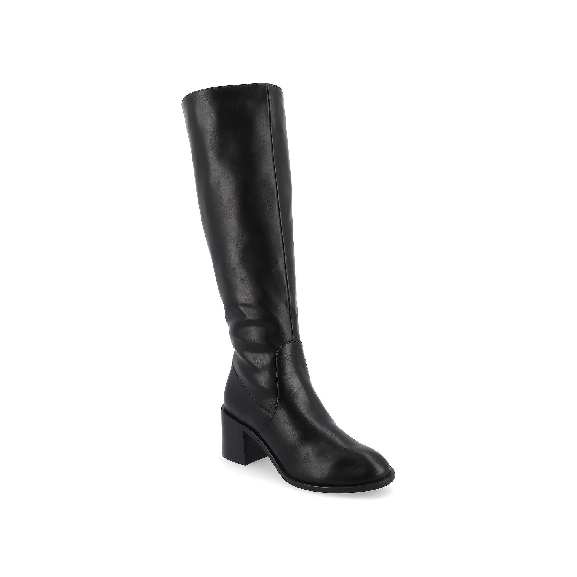 Journee Tru Comfort Foam™ Women's Romilly Calf Boots, Size: 6.5, Black Product Image