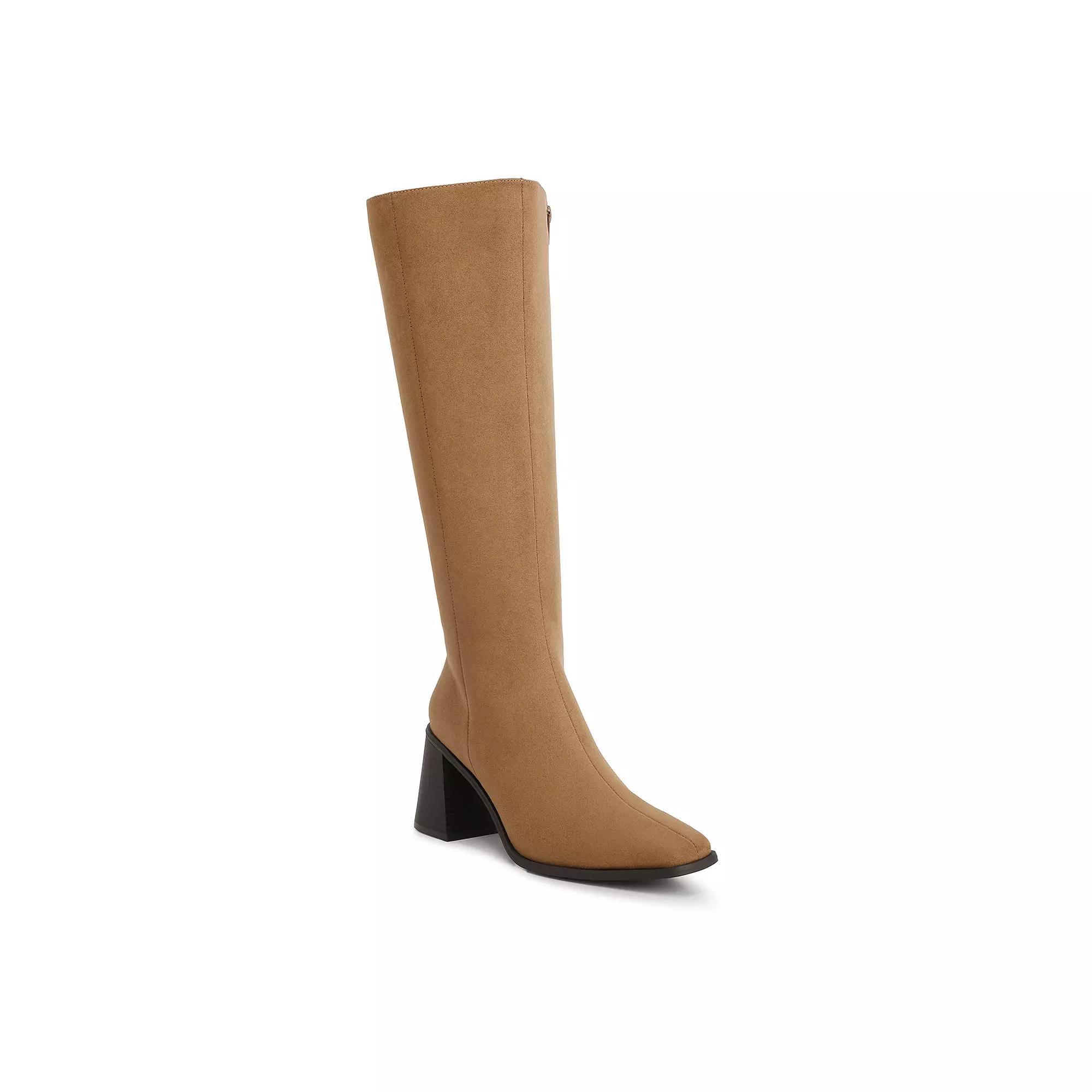 Journee Tru Comfort Foam™ Women's Romilly Calf Boots, Size: 12 W Wc, Grey Product Image