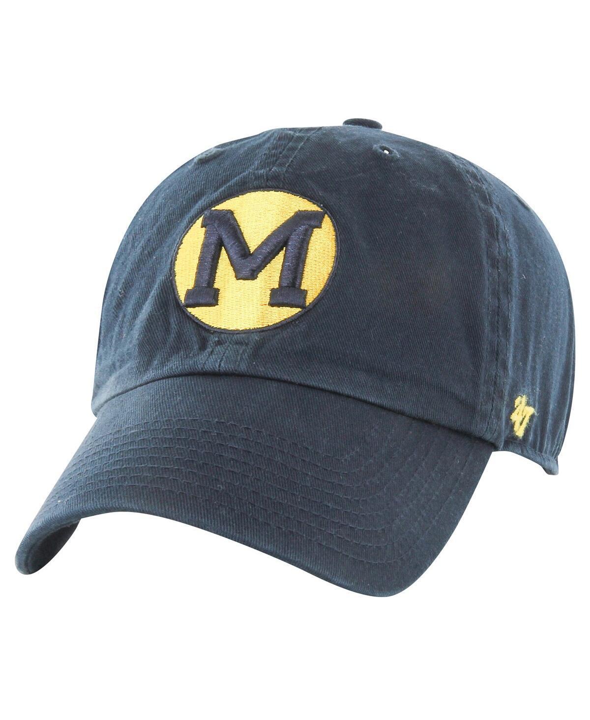 Men's '47 Navy Michigan Wolverines Vault Clean Up Adjustable Hat, Blue Product Image