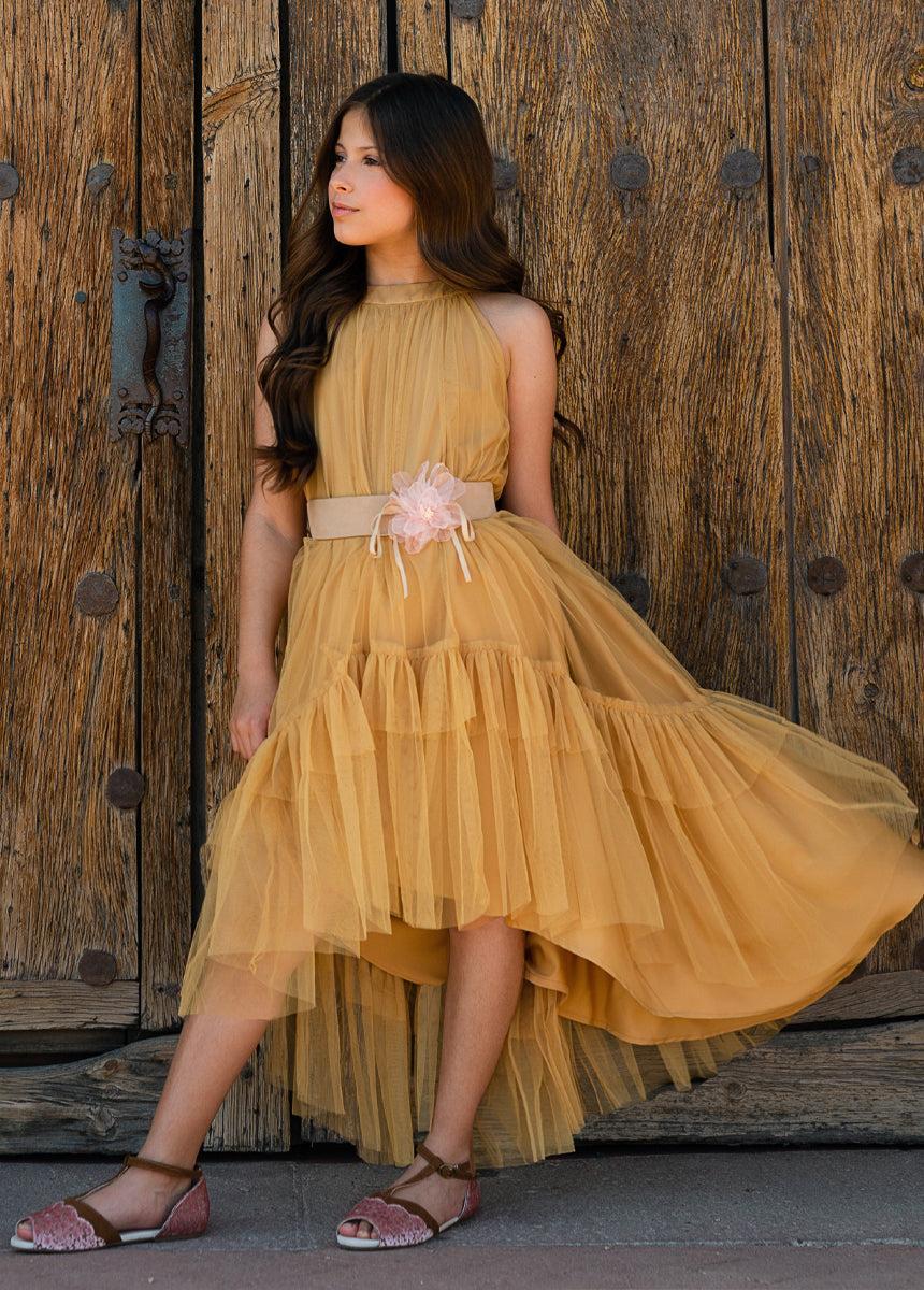Calliana Belt in Shell/Tan Girls Product Image