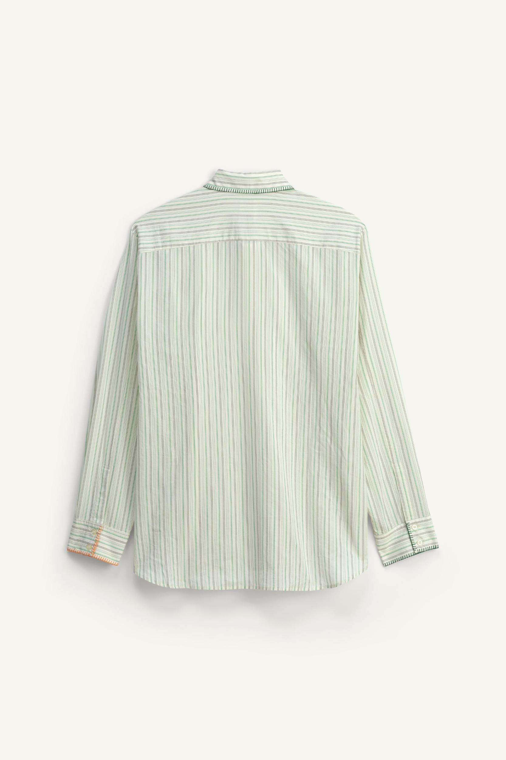 LIMITED EDITION COTTON-SILK STRIPED SHIRT Product Image