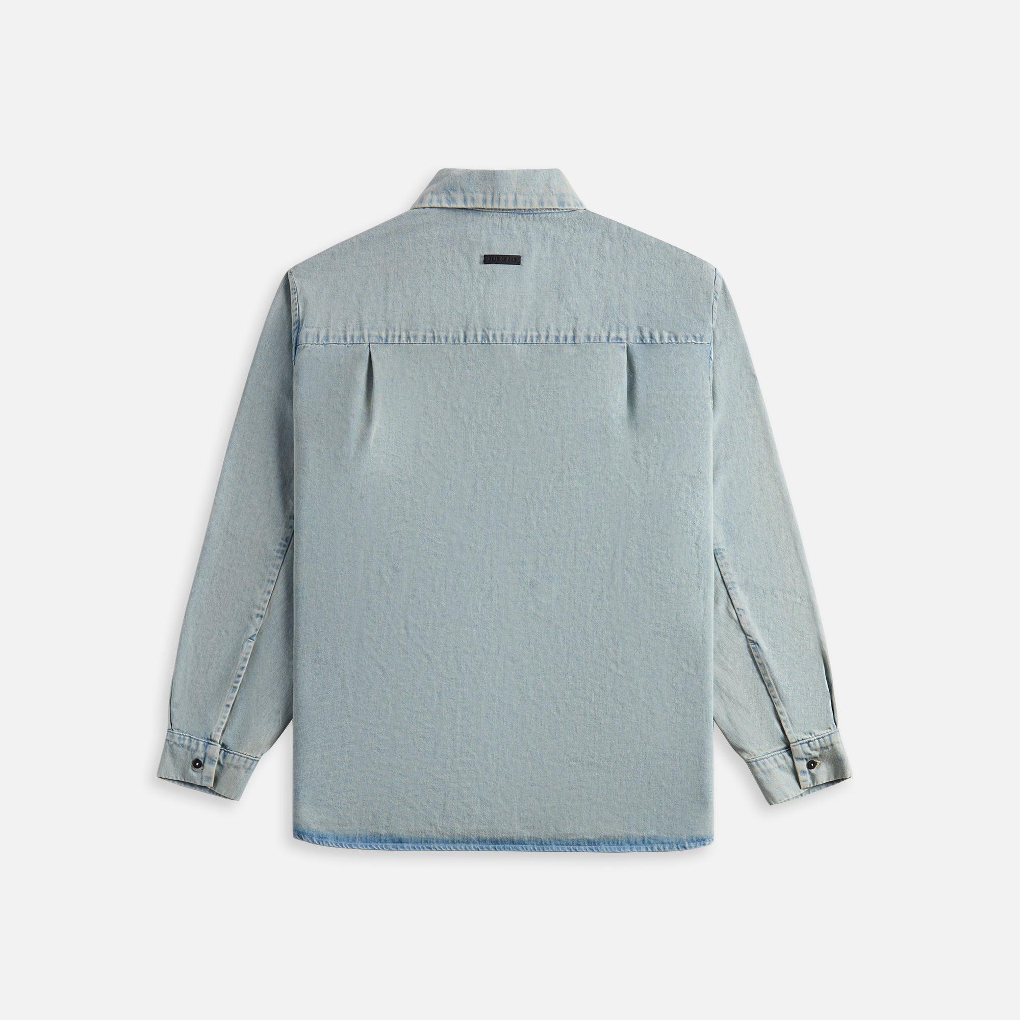 Fear of God Denim Shirt - Light Indigo Male Product Image