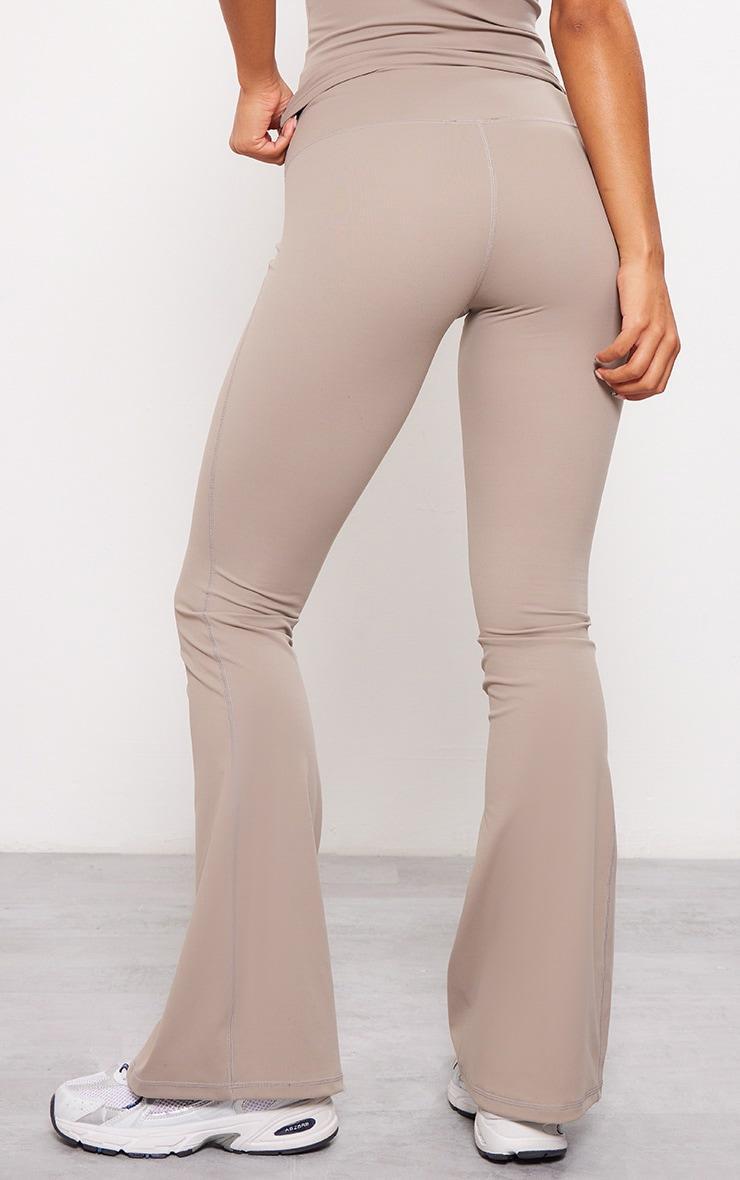 Deep Taupe Sculpt Flare Yoga Pants Product Image