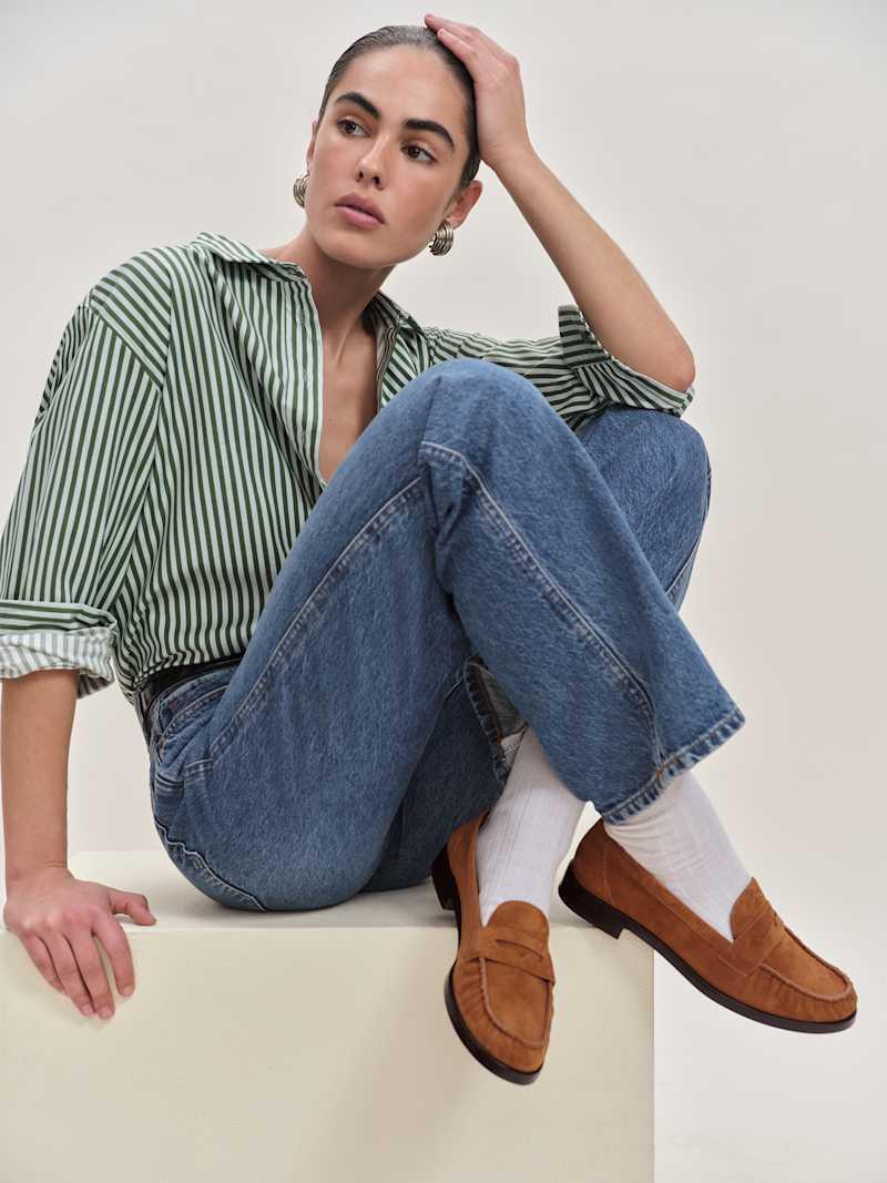 Ani Ruched Loafer Product Image