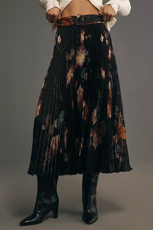 Ranna Gill Aria Pleated Midi Skirt Product Image