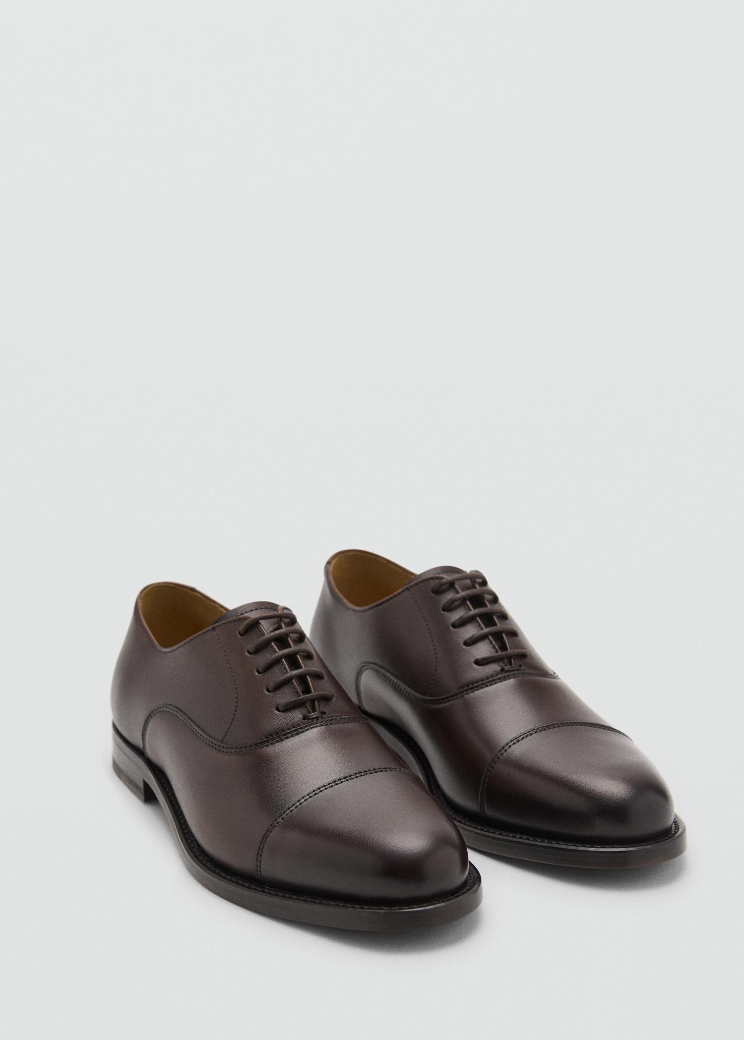 Oxford style leather shoe - Men | MANGO USA Product Image