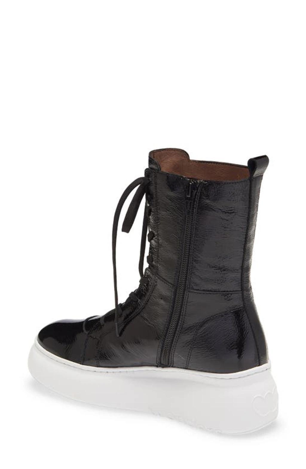 WONDERS Leather Boxing Boot In Black Product Image