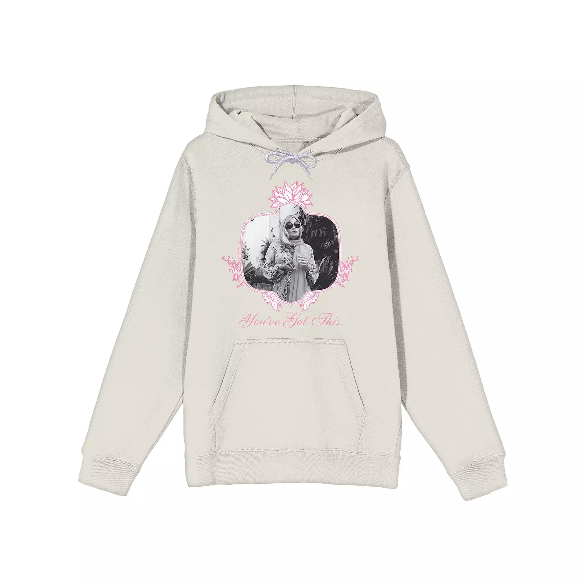 Men's White Lotus Tanya McQuoid Graphic Hoodie, Size: Small, Off White Product Image