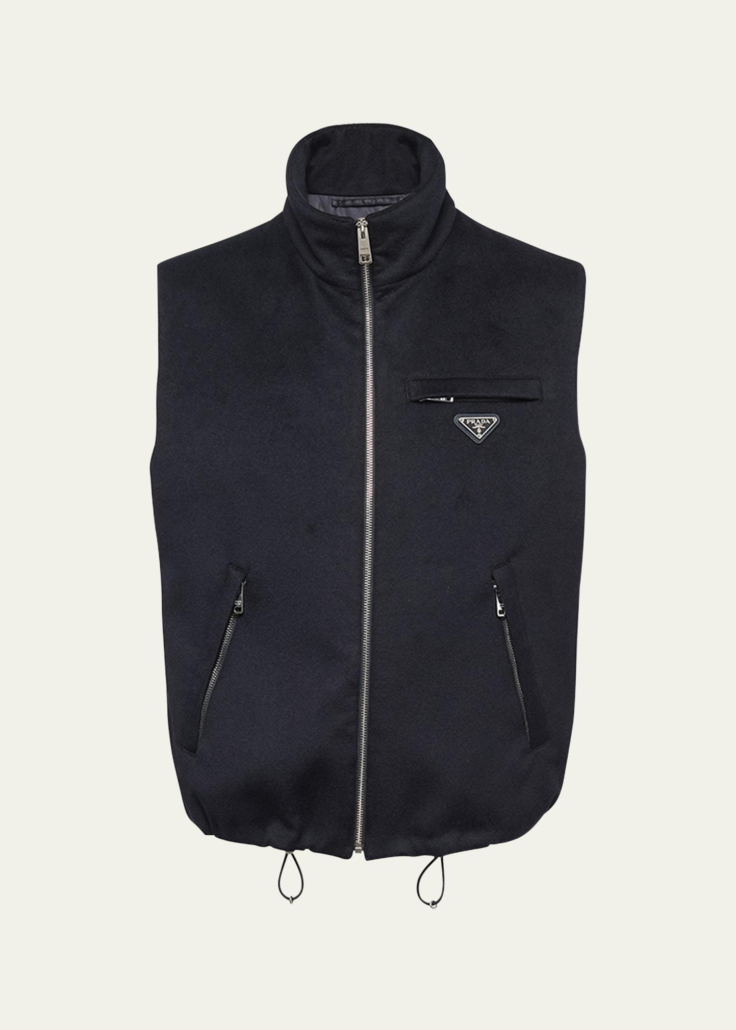 Mens Solid Cashmere-Blend Vest Product Image