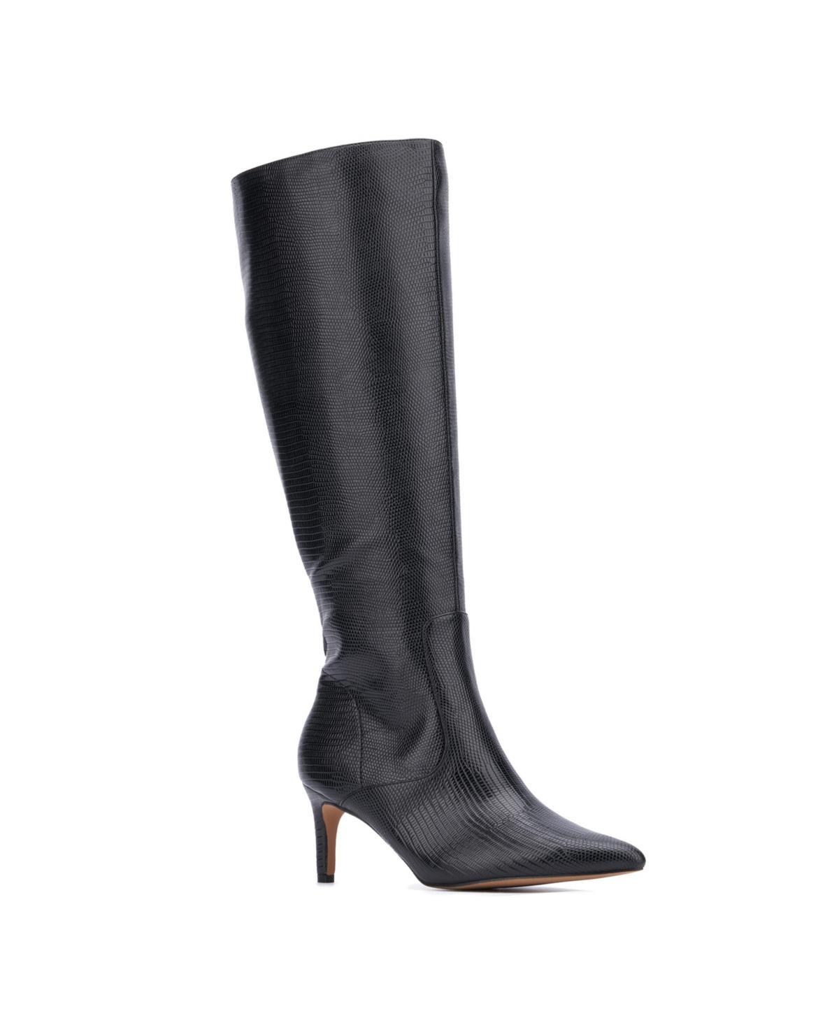 New York & Company Piper Women's Faux-Lizard Boots, Size: 11, Red Lizard Product Image