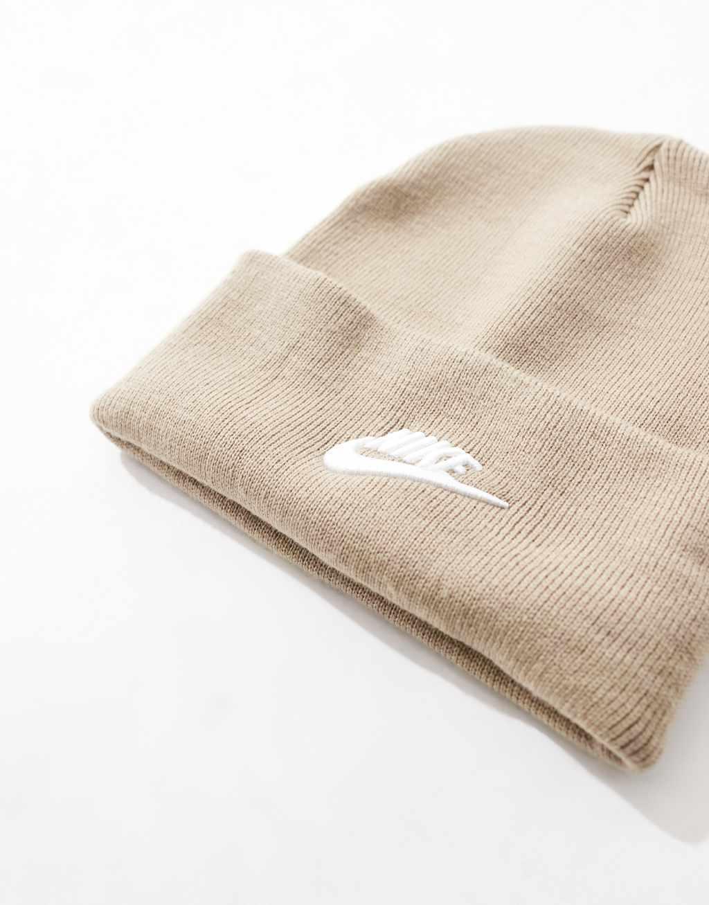 Nike Futura logo beanie in khaki Product Image