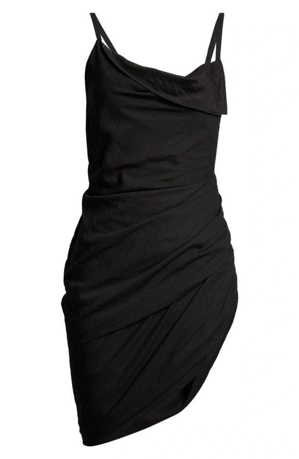 Black Le Papier 'La Robe Saudade' Minidress Product Image