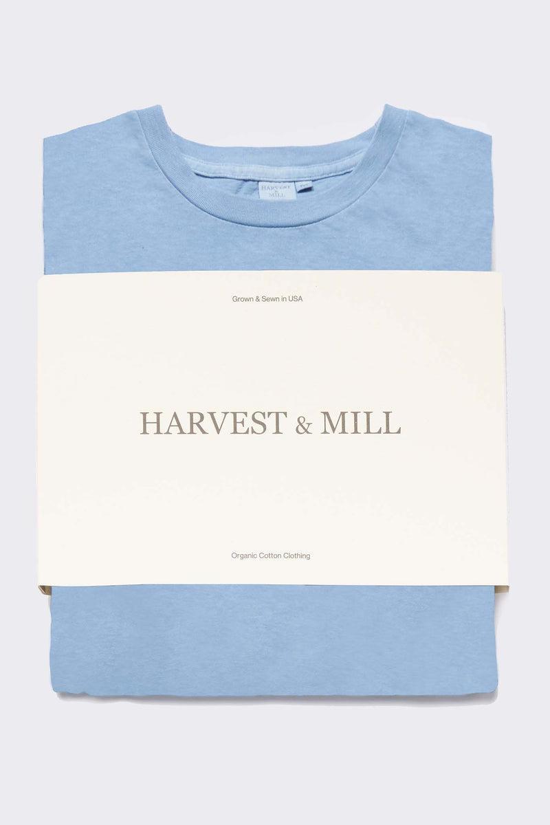Indigo Dyed Light Blue Men's Organic Crew Tee Product Image