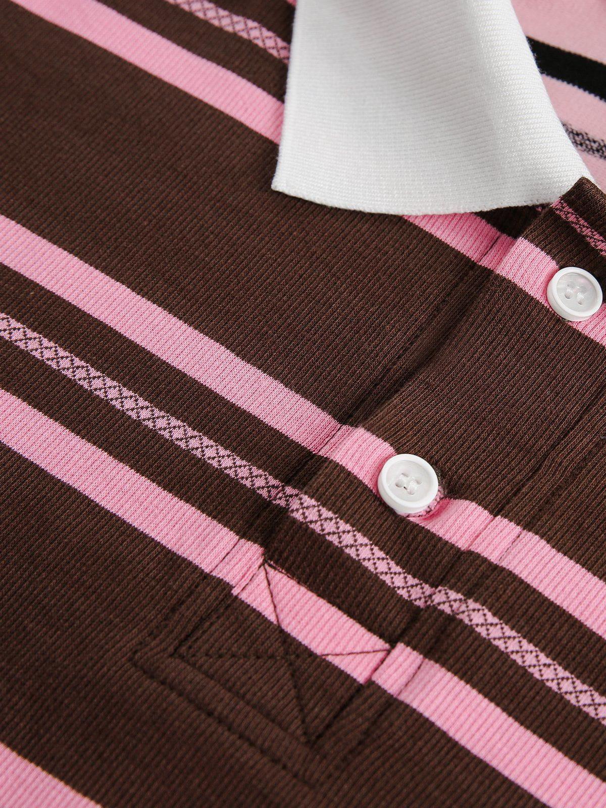 Aelfric Eden Vintage Stripe Polo Tee Product Image