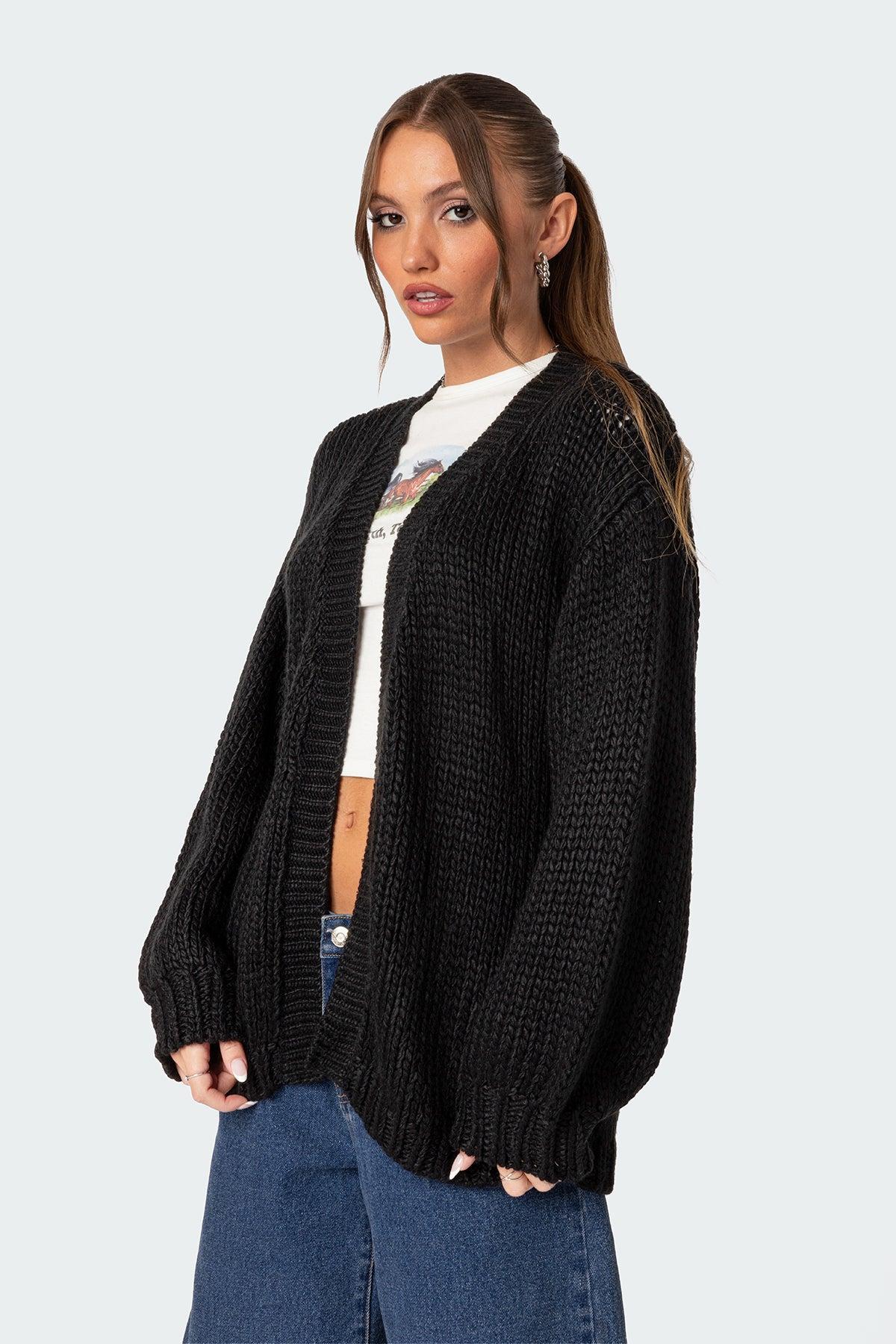 Anina Oversized Knit Cardigan Product Image