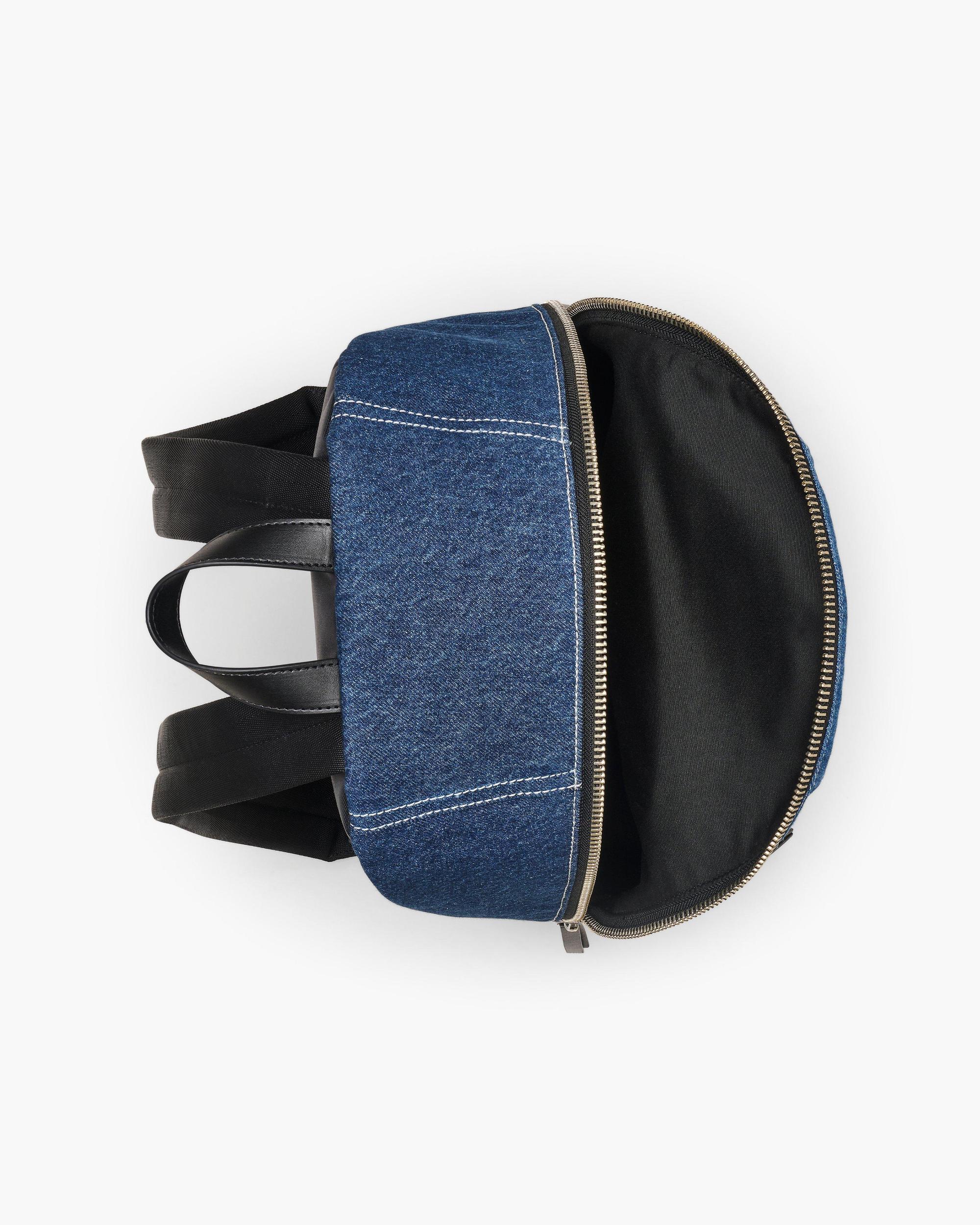 The Biker Colorblock Denim Large Backpack Product Image