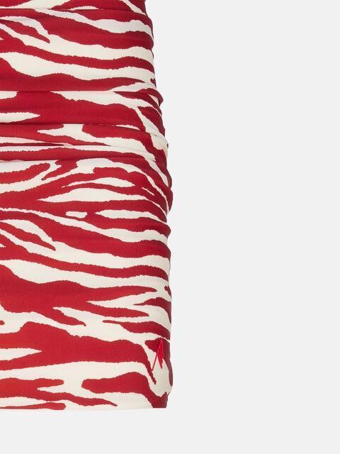 Red and milk mini skirt Product Image