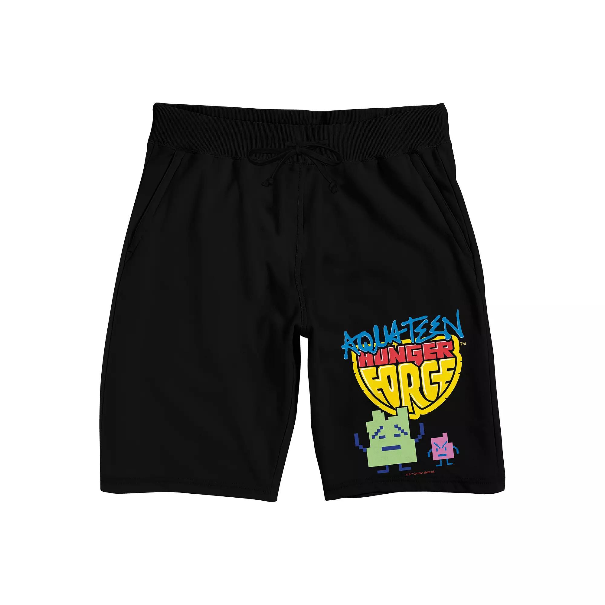 Men's Aqua Teen Hunger Force Sleep Shorts, Size: Small, Black Product Image