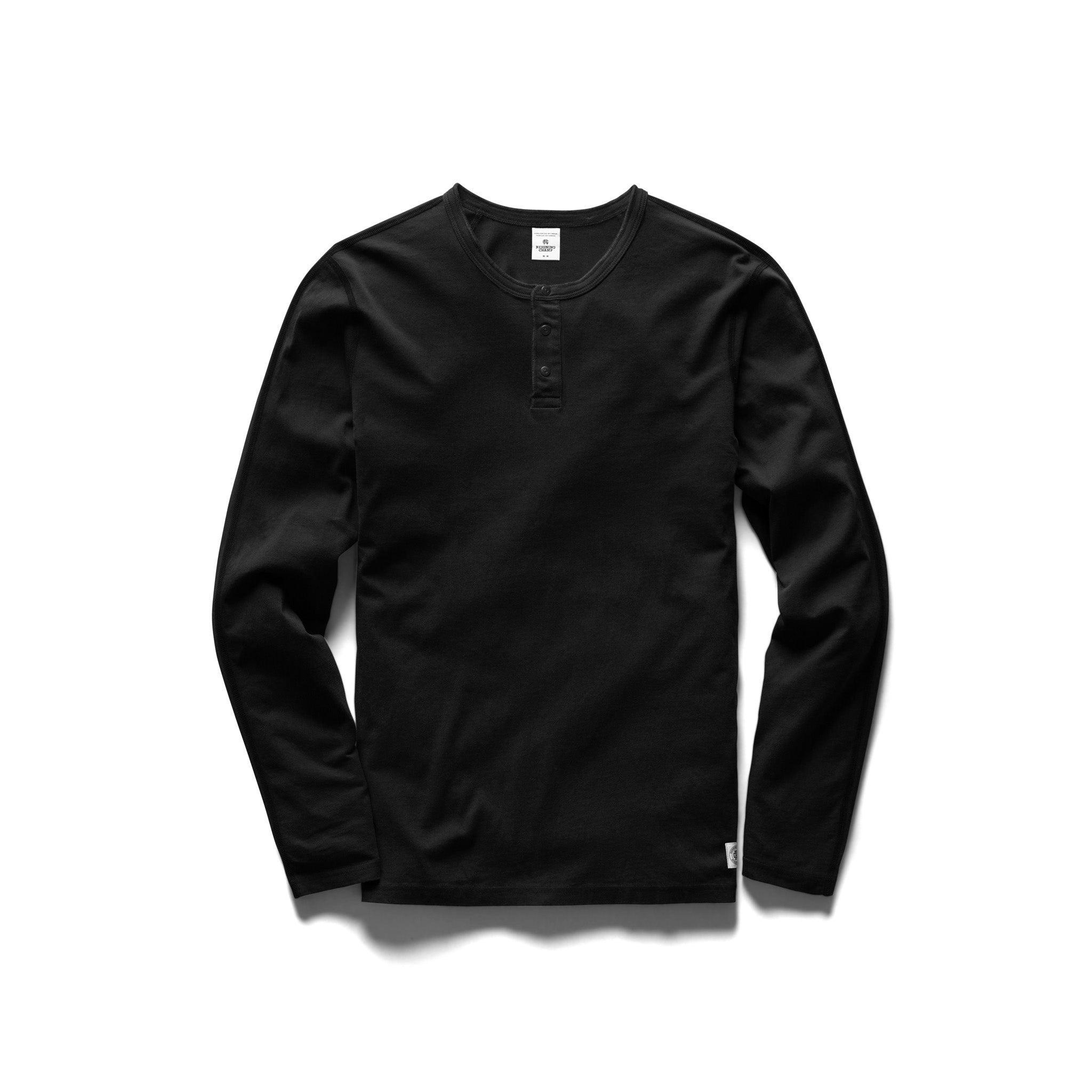Kyoto Black Midweight Jersey Classic Long Sleeve Male Product Image