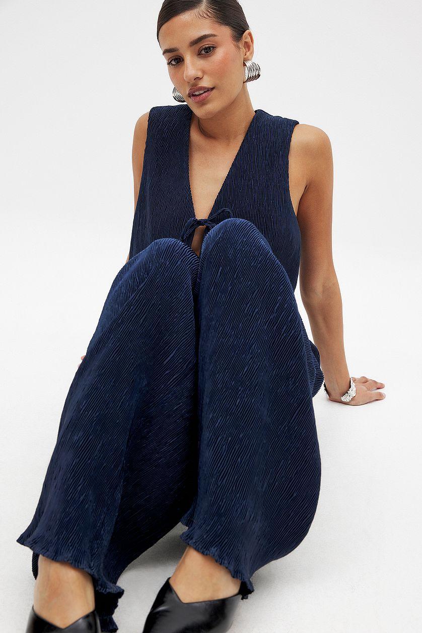 Structured Mid Waist Pants Product Image