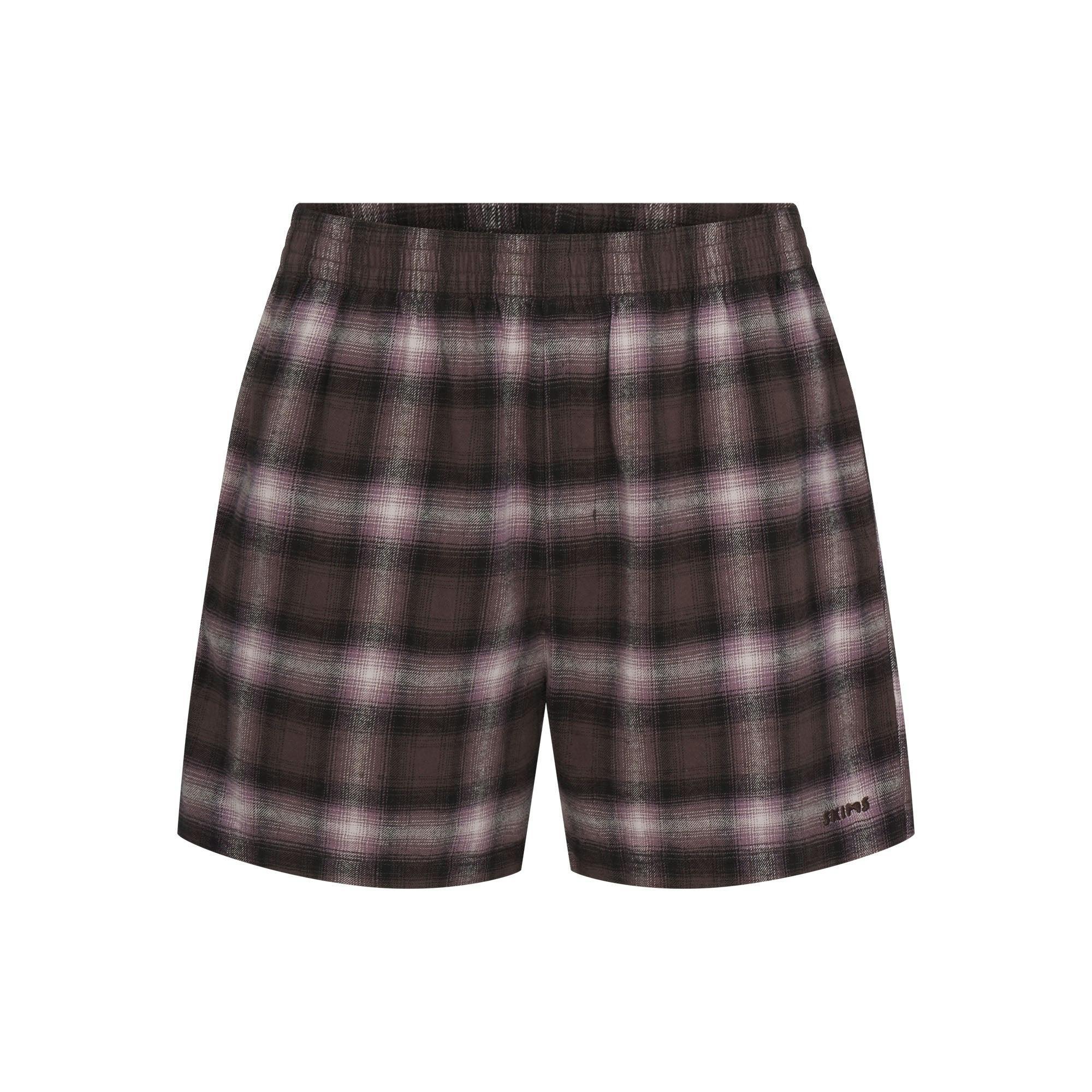 FLANNEL SLEEP MENS SHORT | ZINC PLAID Product Image