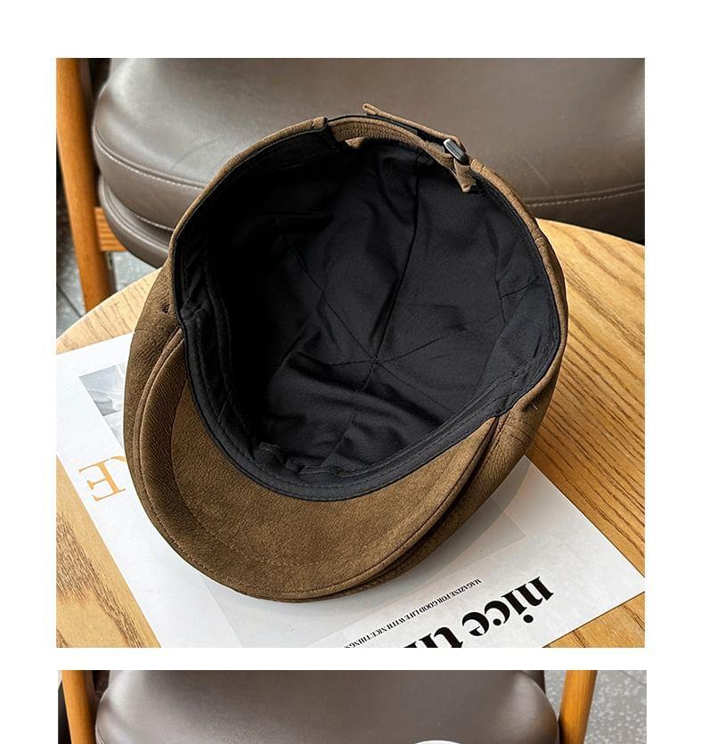 Suede Newsboy Cap Product Image