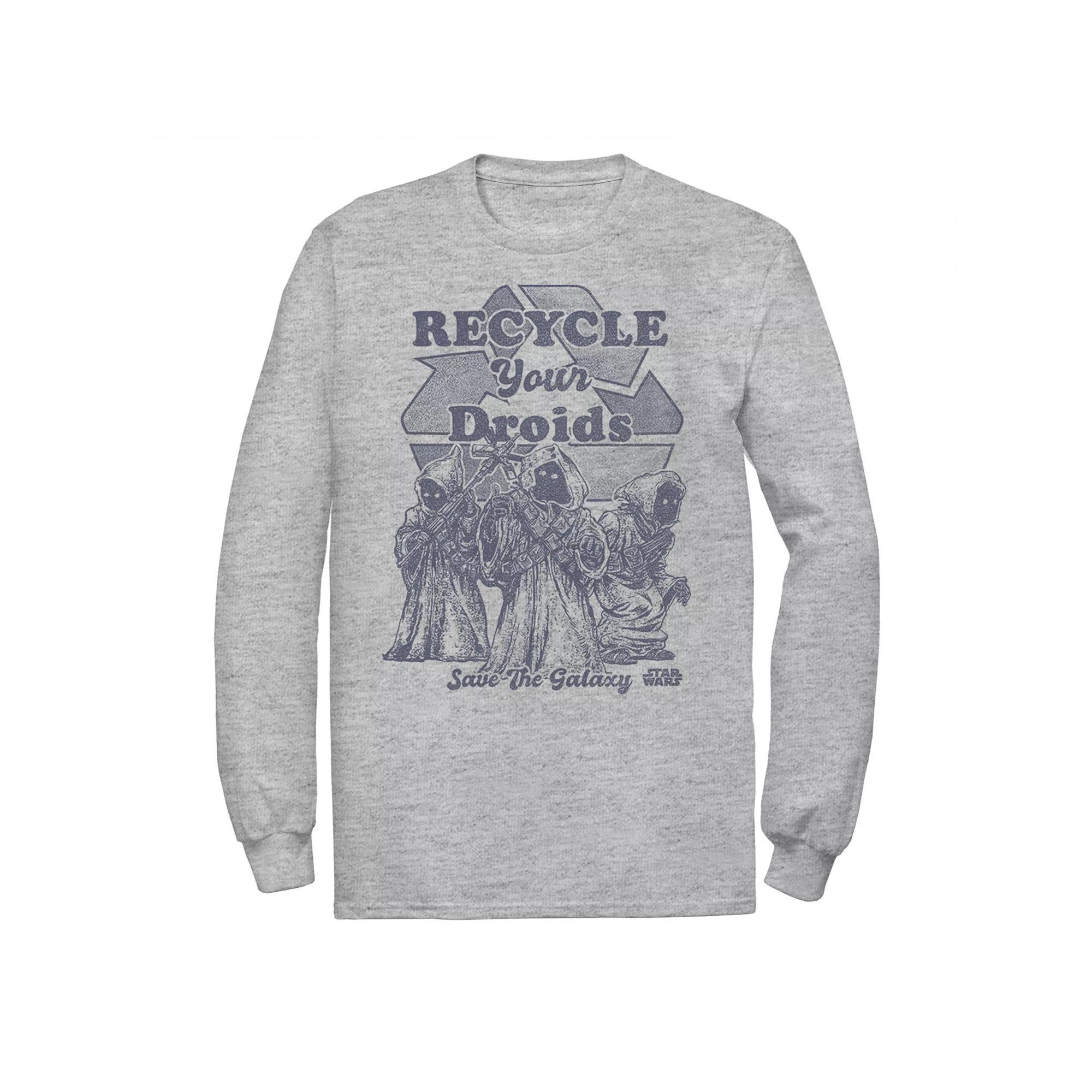 Men's Star Wars Jawas "Recycle Your Droids" Graphic Tee, Size: Large, Athletic Grey Product Image
