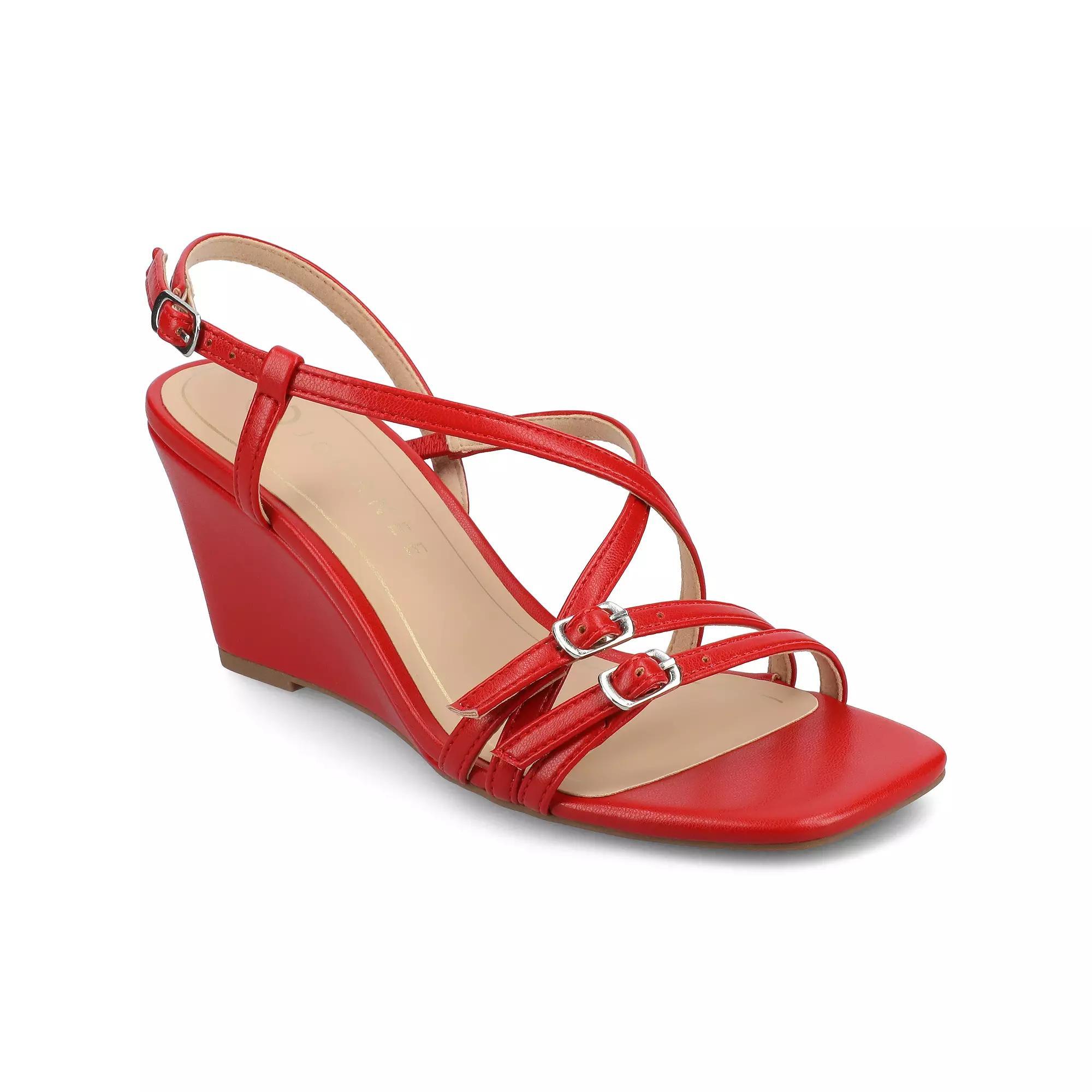 Journee Collection Womens Clinnne Wedge Sandal Product Image