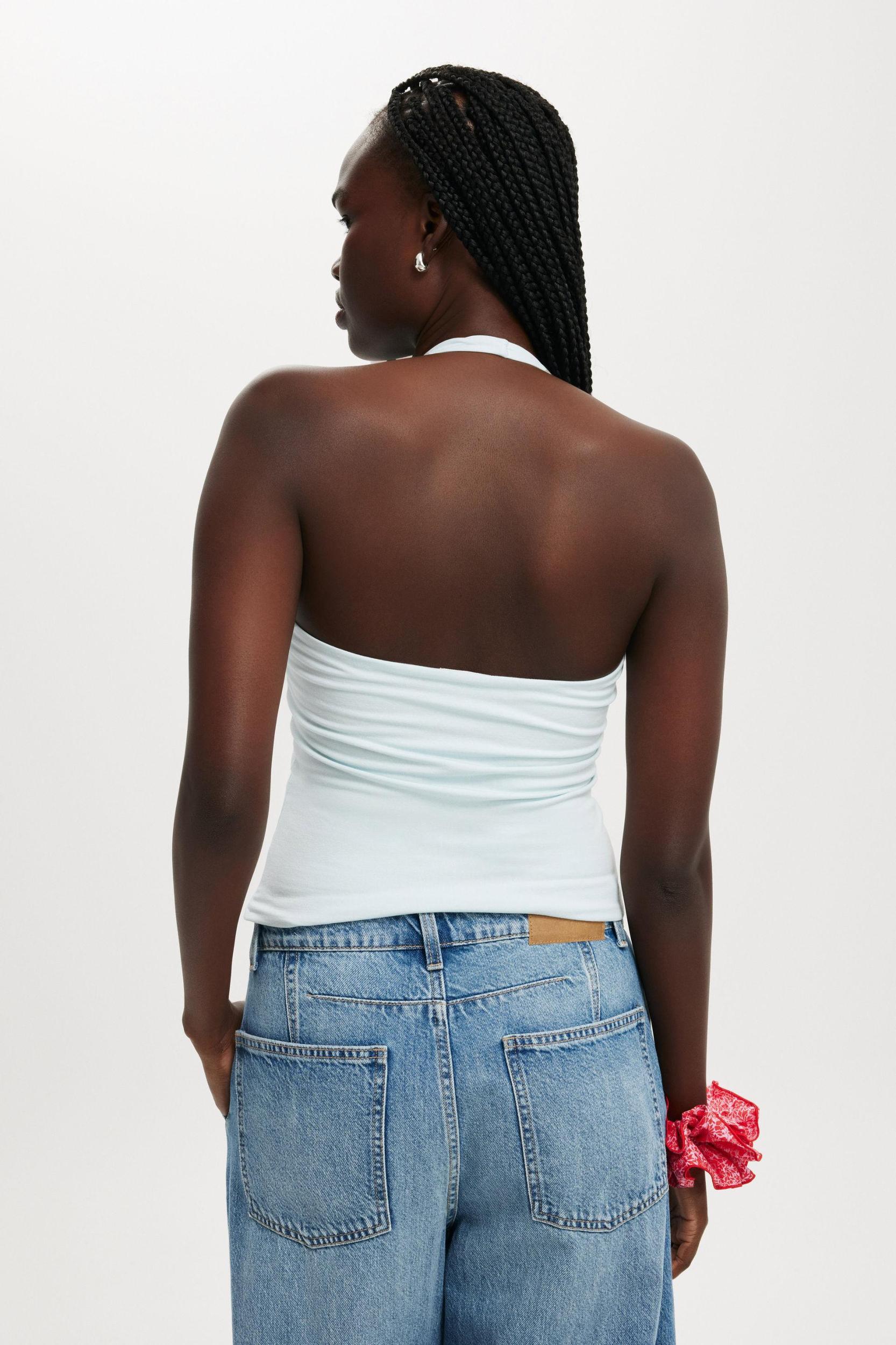 Cotton On Women - All Day V Neck Halter - White Product Image