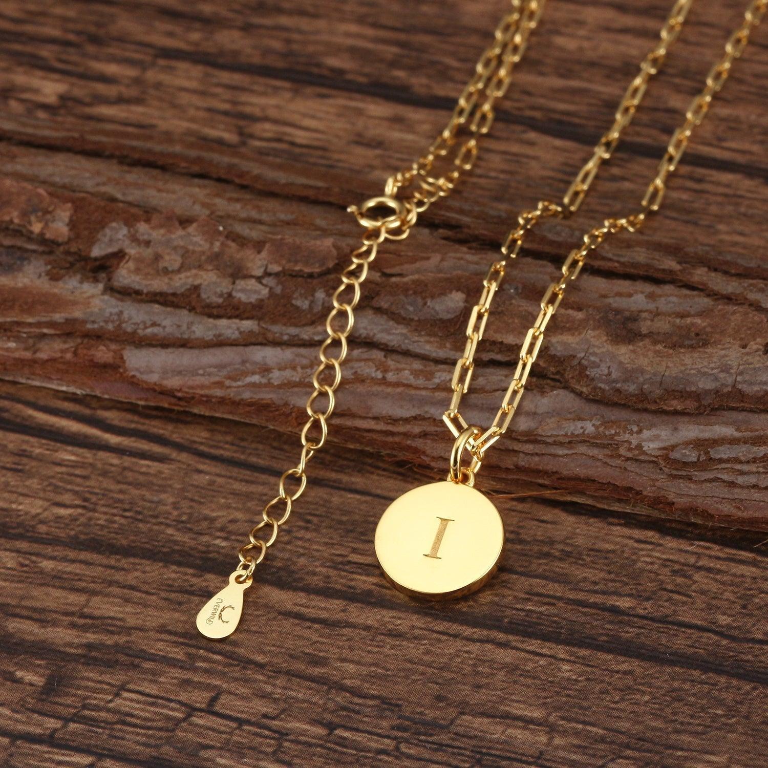 Dainty Fancy I Initial Pendant Necklace Product Image