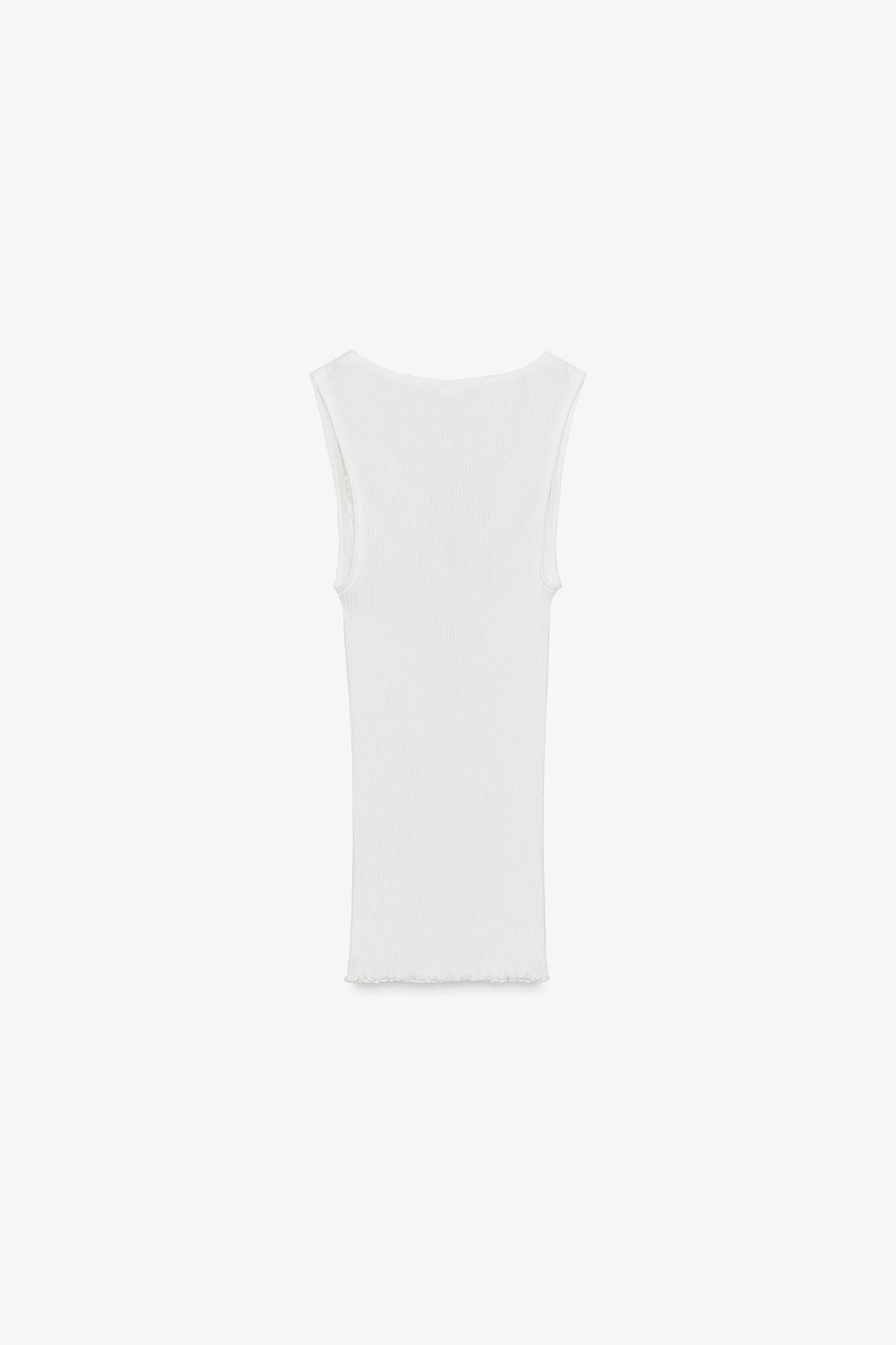 RIBBED LACE T-SHIRT Product Image