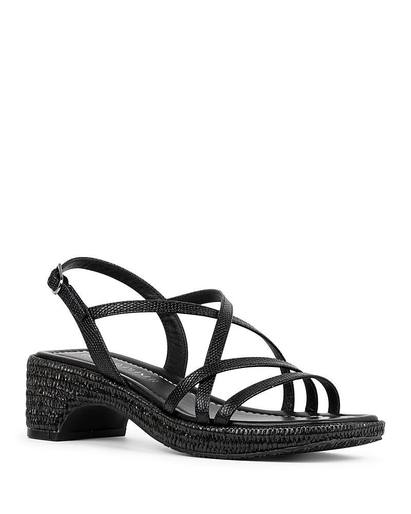 Donald Pliner Womens Slip On Strappy Espadrille High Heel Sandals Product Image