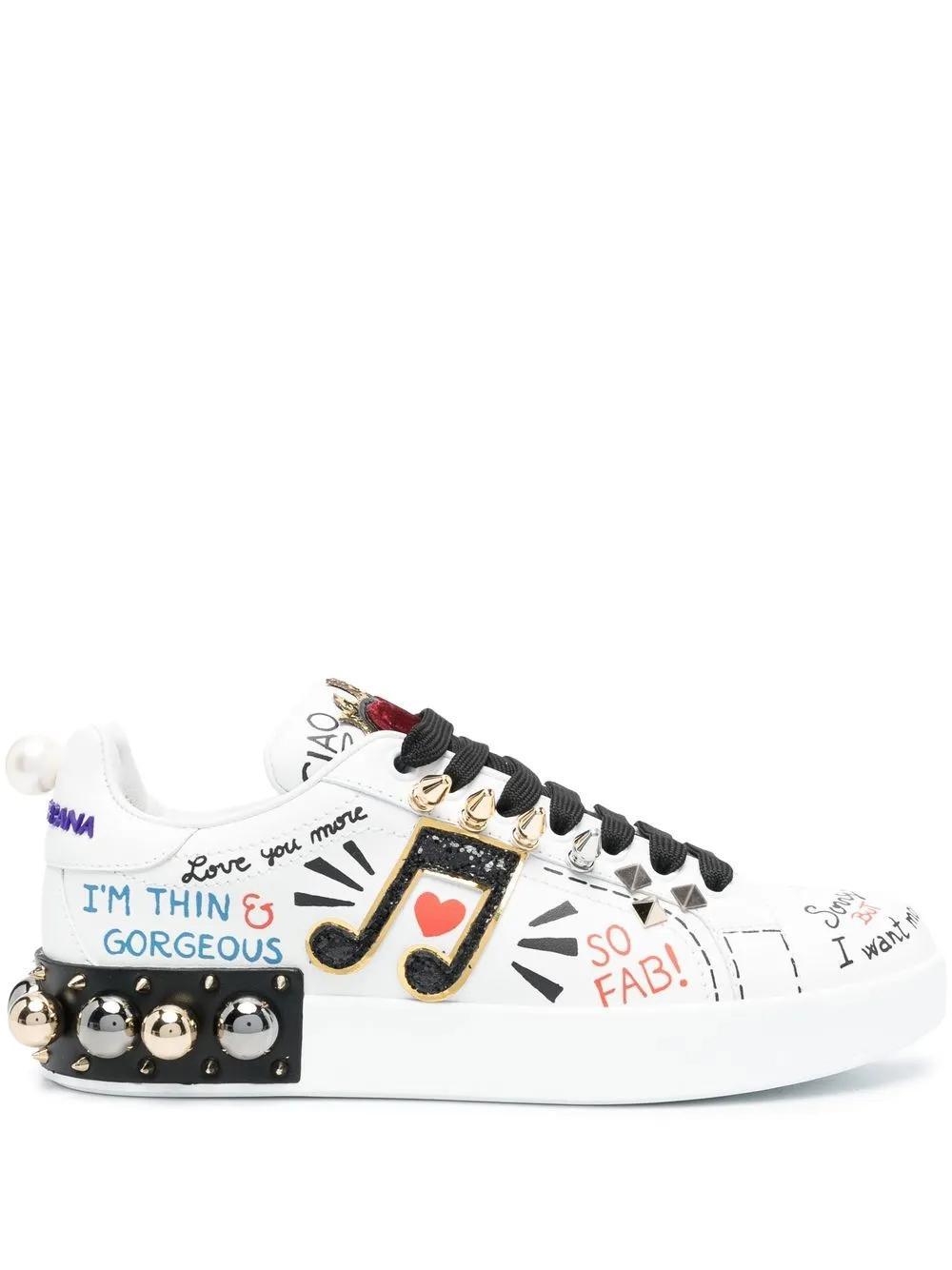 Portofino appliqué sneakers Product Image