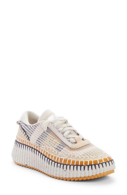 Womens Nama Mixed Media Platform Sneakers Product Image