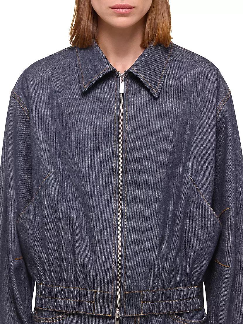 Apex Zip Denim Jacket Product Image